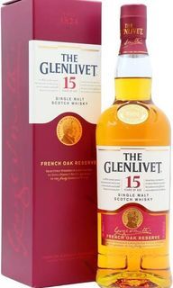 Glenlivet French Oak Reserve 15 Year Old, American Oak & Sherry & French Limousin Oak Cask, 40% whisky bottle