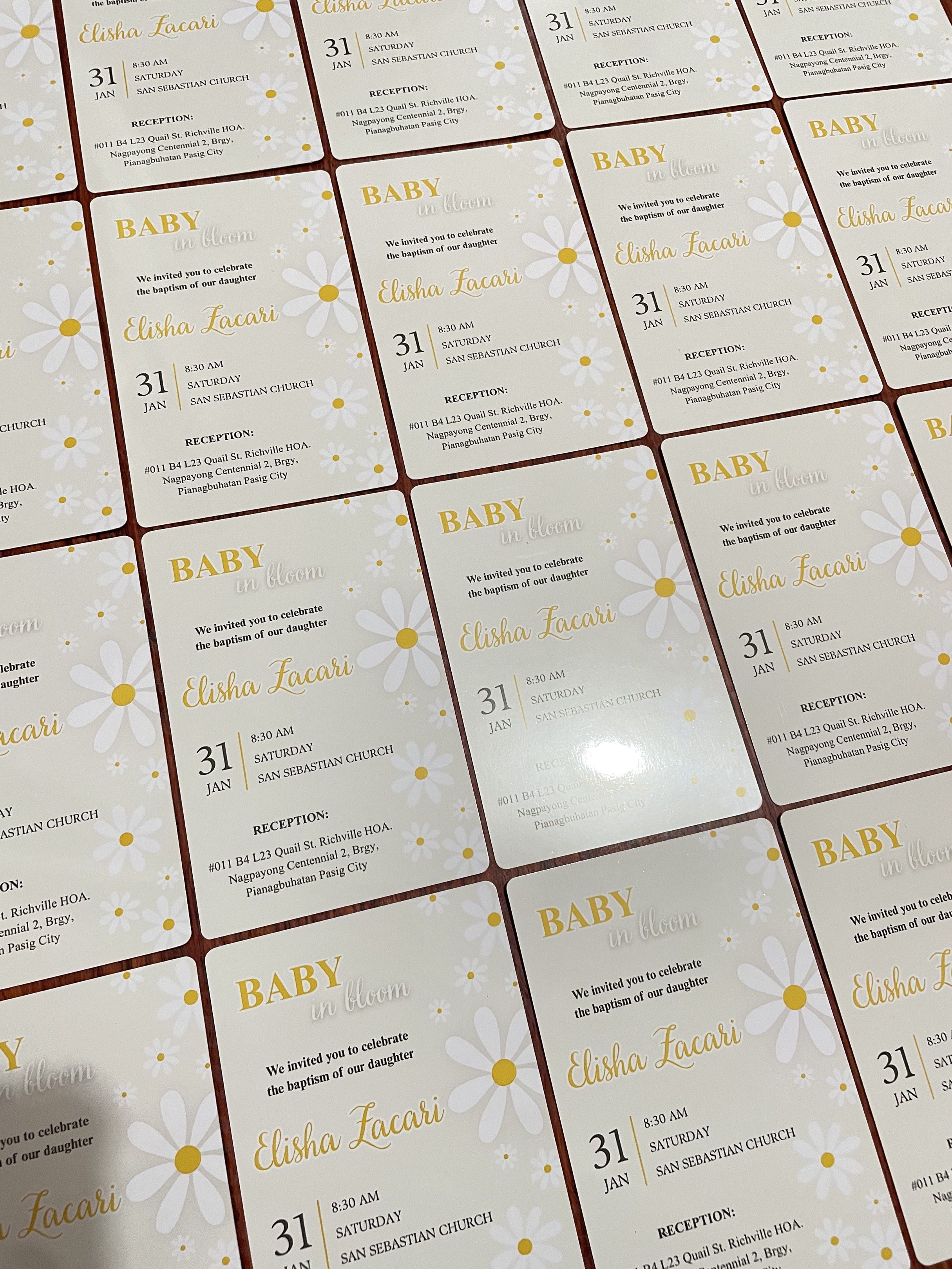 Invitation (baptismal,birthday,wedding) (Category: Looking For) located in Manila. Submitted by artypaper_25 (Listing ID 1418227799, Image 3). Description: Price start @30 📍san miguel, pasig city Fbpage: artypaper.