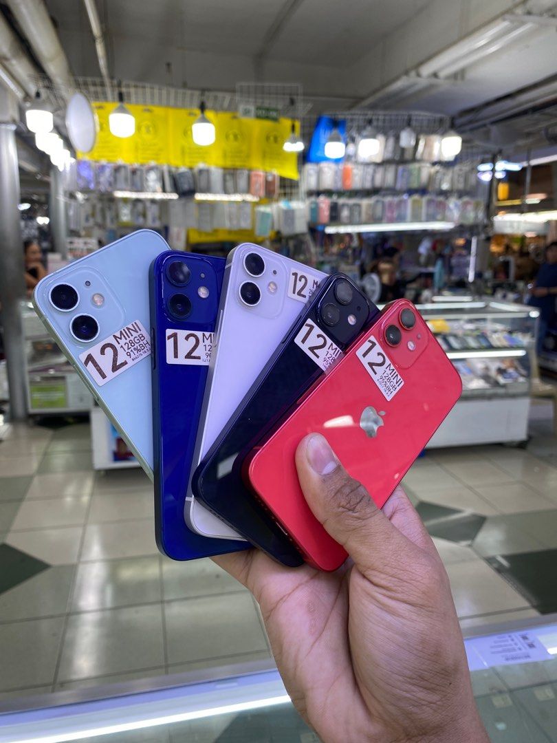 iPhone 12 mini 128GB Slightly use No issues (Category: iPhone 12 Series) located in Manila. Submitted by benshop. (Listing ID 1418306697, Image 2). Description: FOR SALE | TRADE/SWAP BenShop Price : 12,500 php ▫️On hand: iPhone 12 mini ▫️128Gb ▫️Openline/Factory unlocked ▫️All color available ▫️90+% Batt health ▫️All Variant Available ▫️All Features Working INCLUSIONS & FREEBIES: *CHARGER SET *CLEAR CASE *TEMPERED GLASS MODE OF TRANSACTION: ▫️ ST