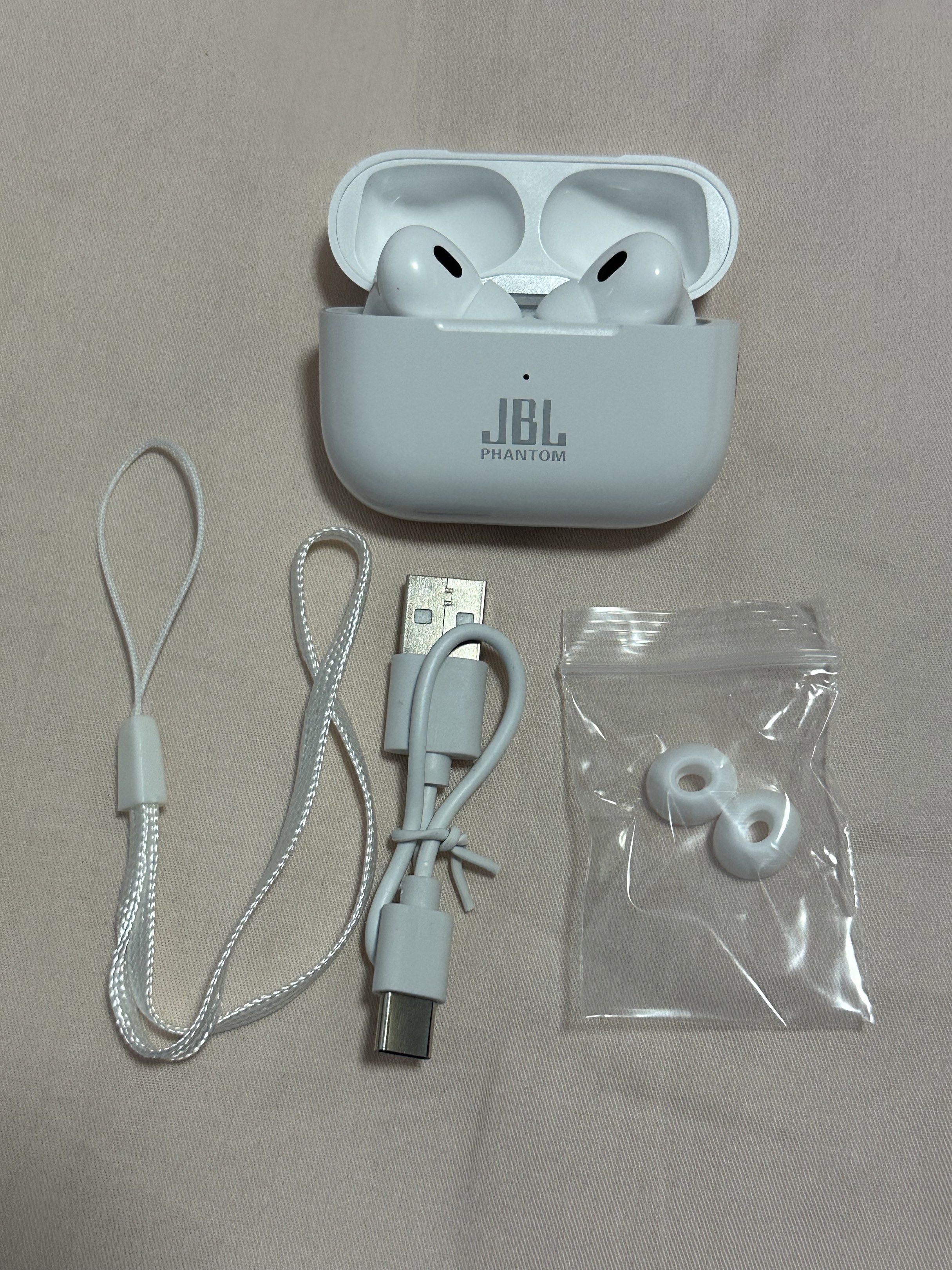 JBL Phantom Wireless Earbuds - White