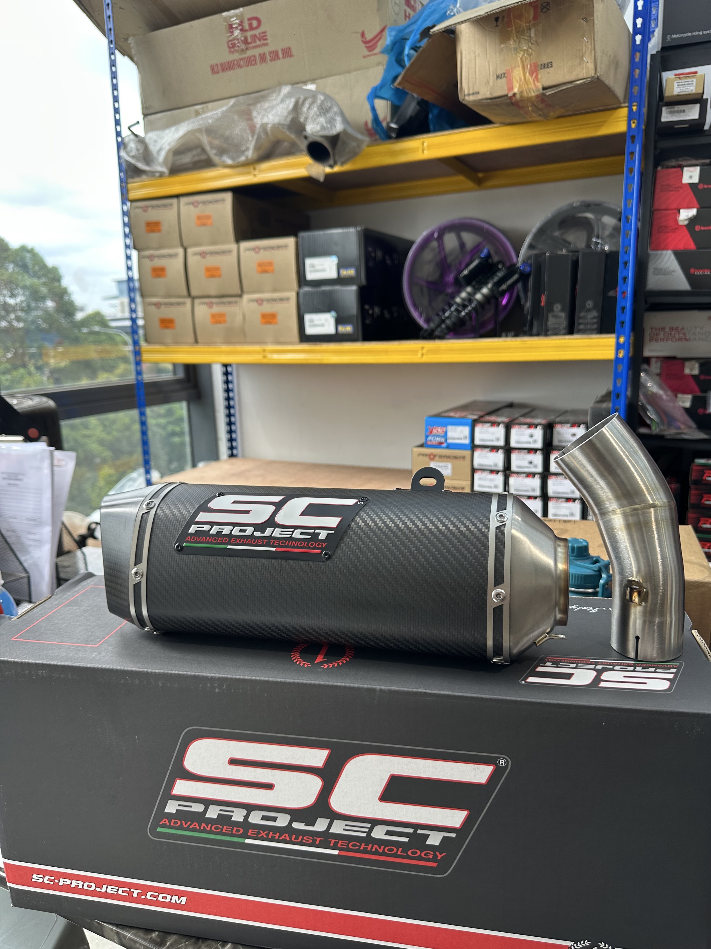 KAWASAKI ZX4RR STREET LEGAL EXHAUST BODIS SC PROJECT AKRAPOVIC