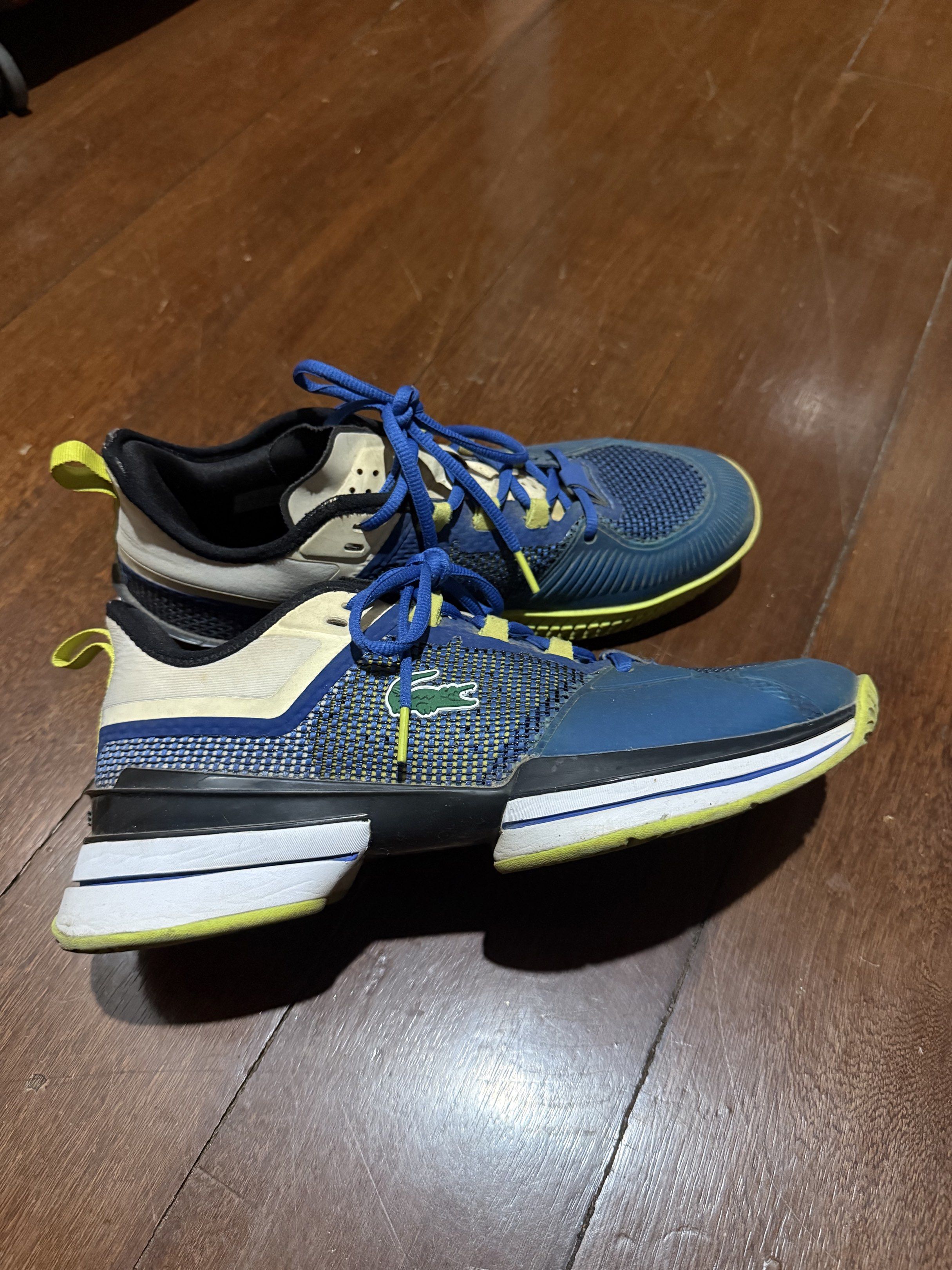 Lacoste AG-LT21 Ultra (Category: Sneakers) located in Pasig City. Submitted by sydneybautista (Listing ID 1418347758, Image 2). Description: - Size 10 US - Bought in 2024 - Lightly used as I have a couple of tennis shoes in rotation - Used on shell court - Needs cleaning RFS: Decluttering.