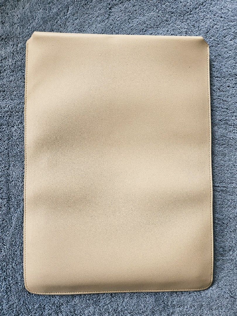 Leather cream white laptop tablet sleeve (Category: Cases & Sleeves) located in Taguig. Submitted by mightybird_cb6bed (Listing ID 1418367169, Image 1). Description: 14inches laptop/tablet leather sleeves. Cream to white color. Taguig loc..