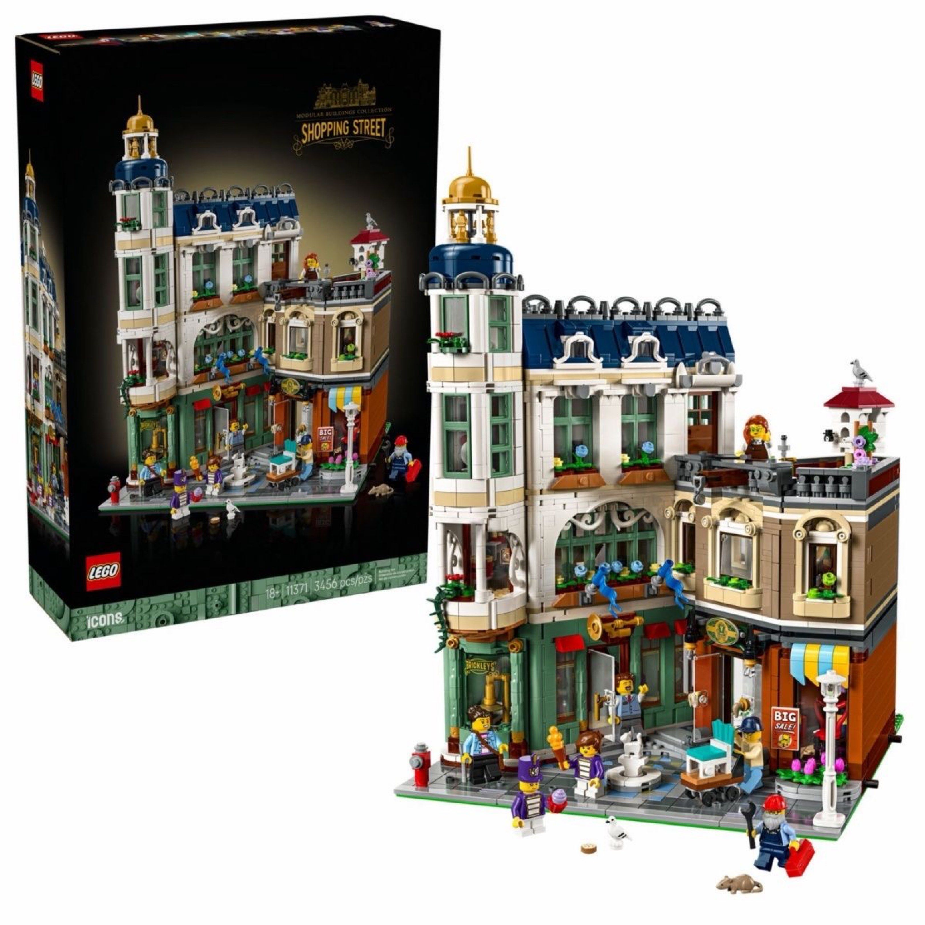 LEGO Icons 10312 Modular Shopping Street Set, Hobbies & Toys, Toys ...