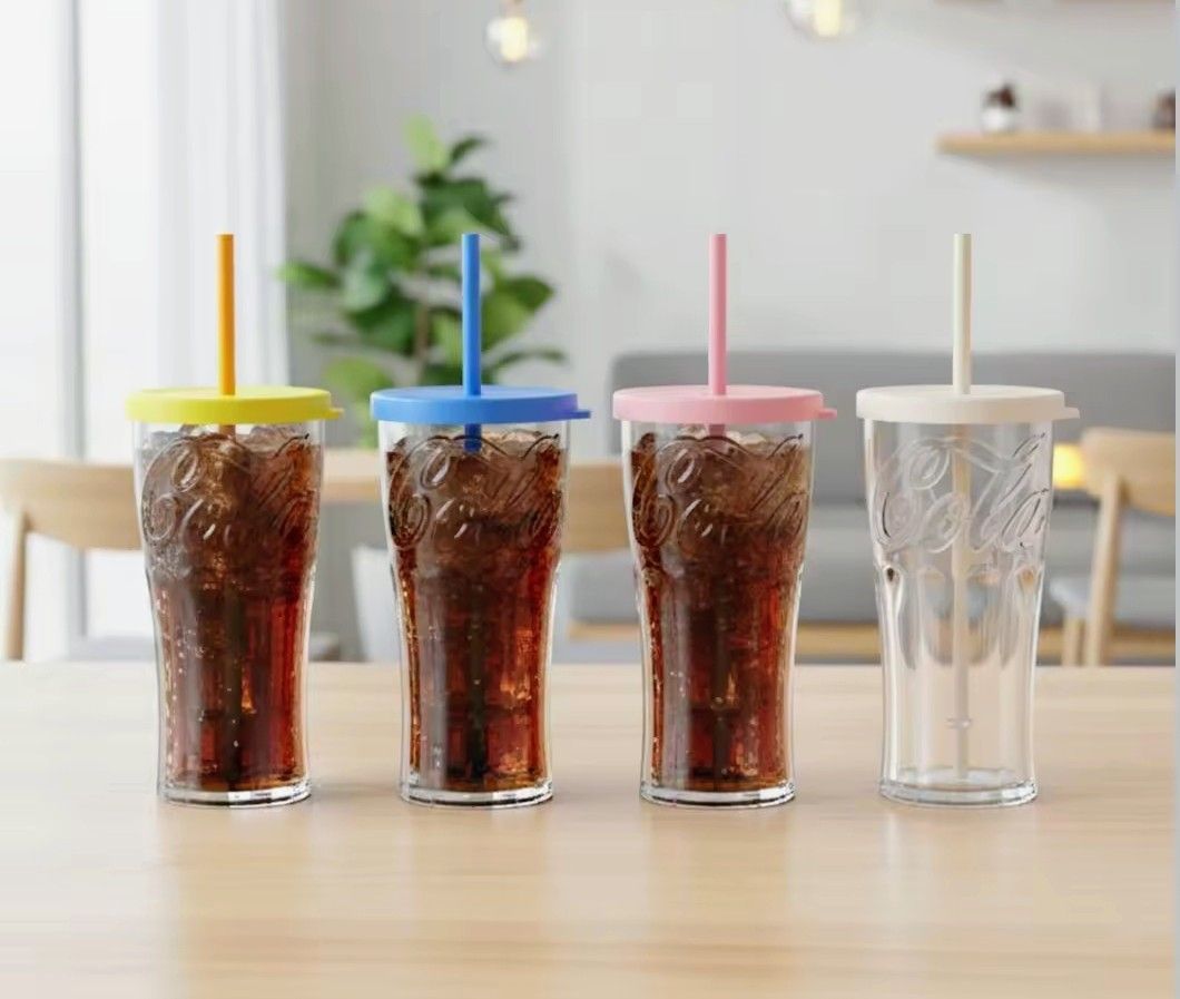 Meike Ced Drink Cup with Lid and Straw (Category: Water Bottles & Tumblers) located in Quezon City. Submitted by sirhc83 (Listing ID 1418277048, Image 3). Description: - Stylish drink cup with lid and straw - Made of soda-lime glass - Features an anti-slip design - Available in blue, yellow, white, and pink - Safe for cold drinks (-20 to 80°C).