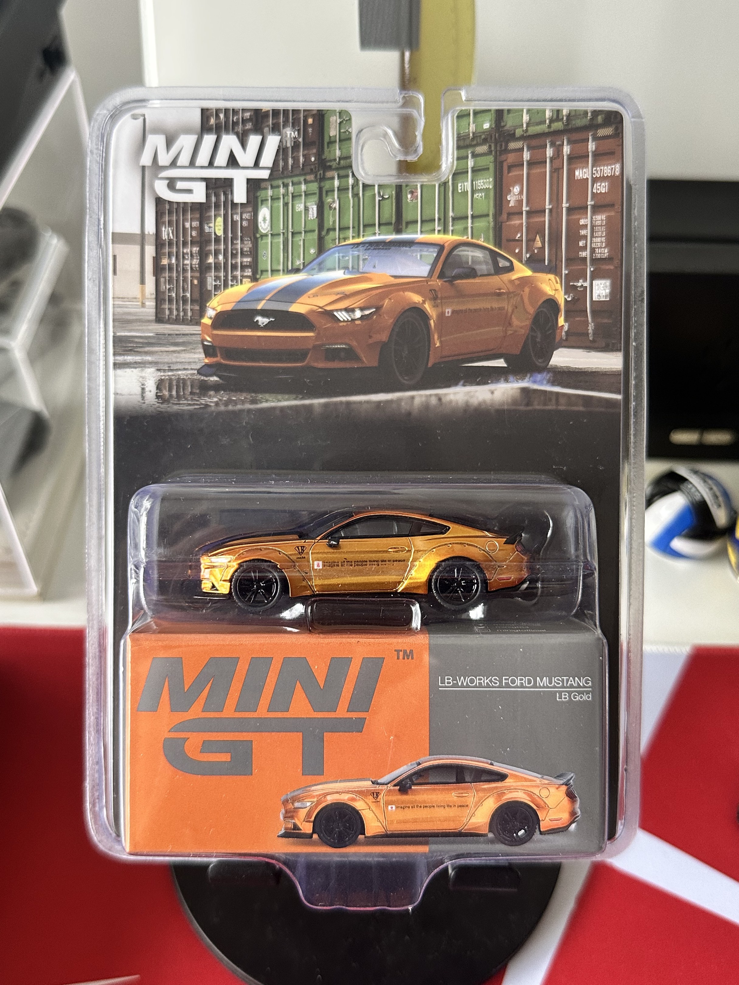 MiniGT LBWK Ford Mustang LB Gold Blister, Hobbies & Toys, Toys & Games ...
