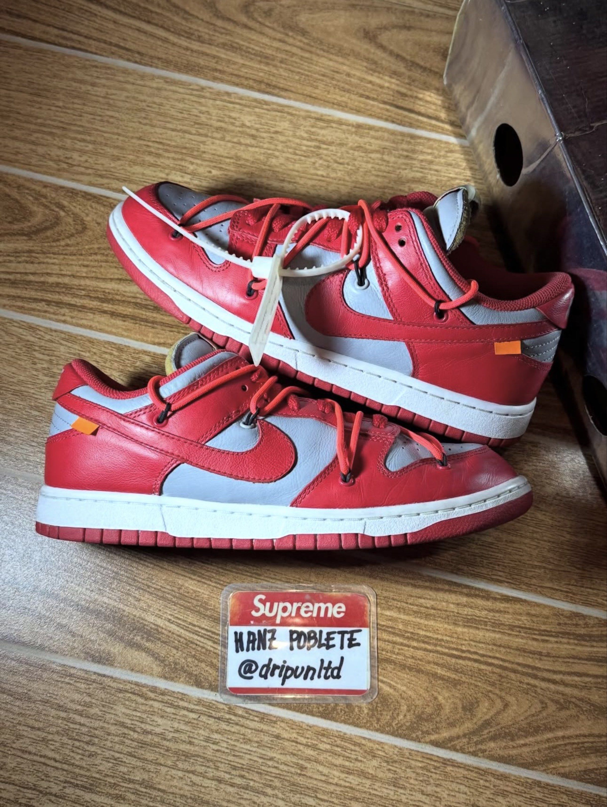 Off-White Dunk Low UNLV (Category: Sneakers) located in Mandaluyong City. Submitted by dripunltd (Listing ID 1418343016, Image 1). Description: Off-White Dunk Low UNLV Size 8.5 9/10 Condition 8,499.
