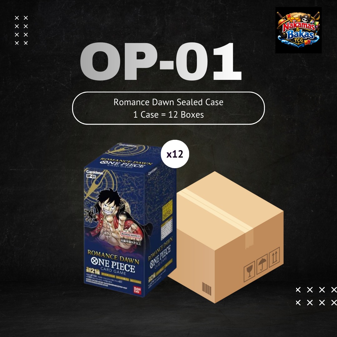 OP-01 SEALED CASE - OP01 JAPANESE - ONE PIECE CARD GAME - OP-13 OP-12 ...