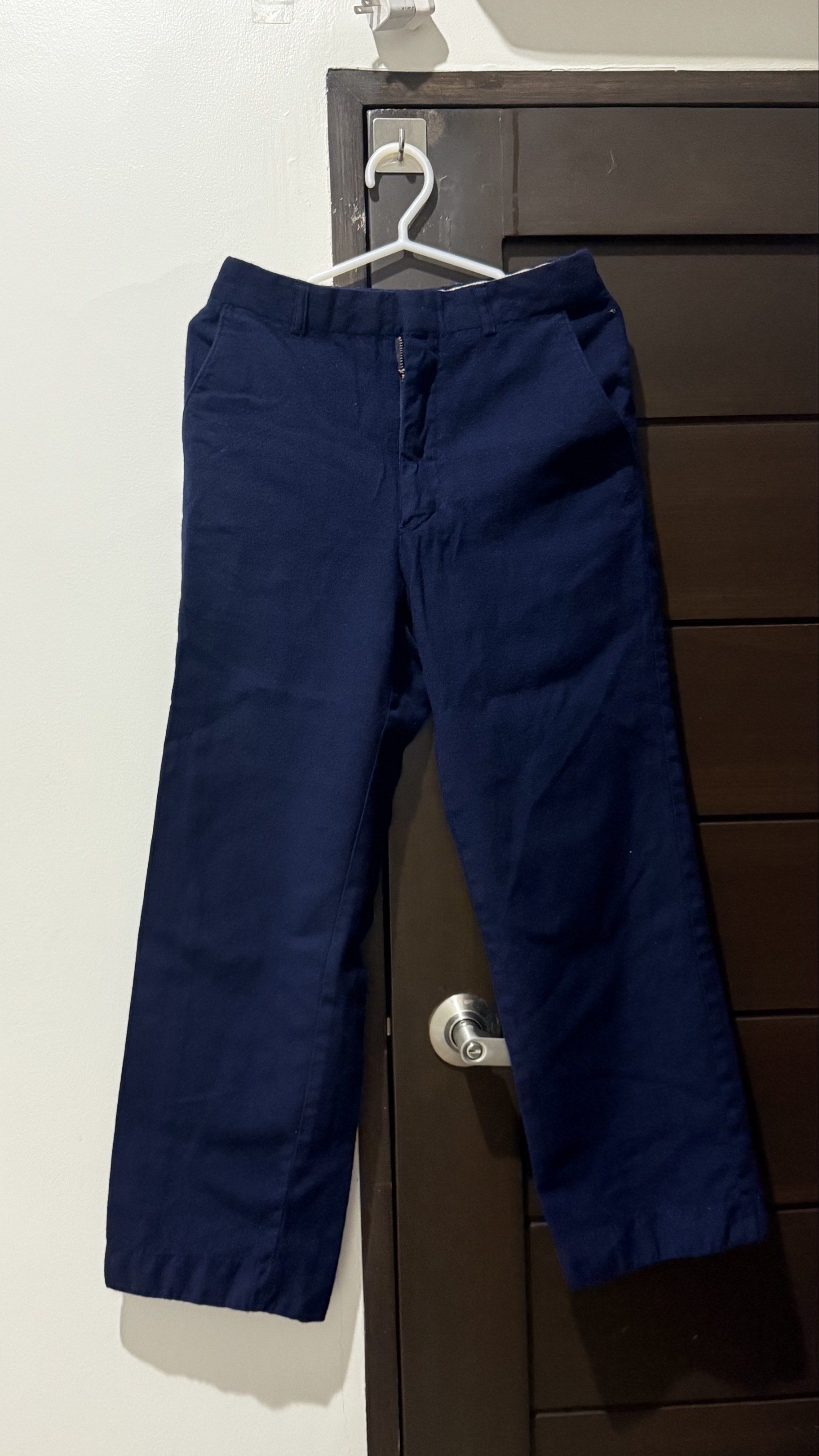 Panaoud Navy Blue Pants (Category: Other Bottoms) located in Quezon City. Submitted by bea3s (Listing ID 1418278814, Image 1). Description: - Brand: Panaoud - Color: Navy Blue - Closure: Zipper - Style: Classic - Features: Brand label on the waistline - Material: Sturdy fabric - Condition: Excellent for everyday wear.