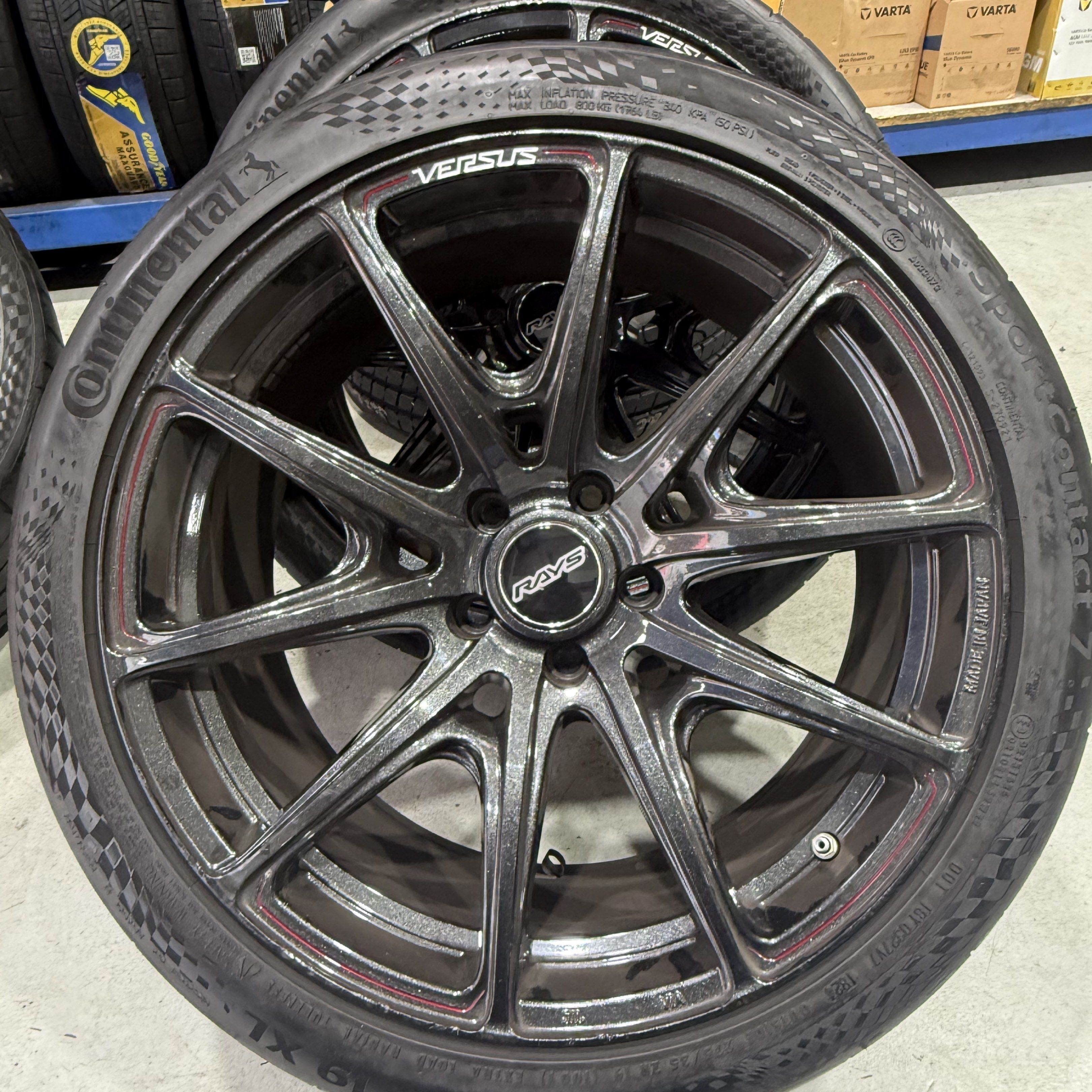 Sports Car Rims Rays Rays Versus original sport rim, Car Accessories, Tyres & Rims on Carousell