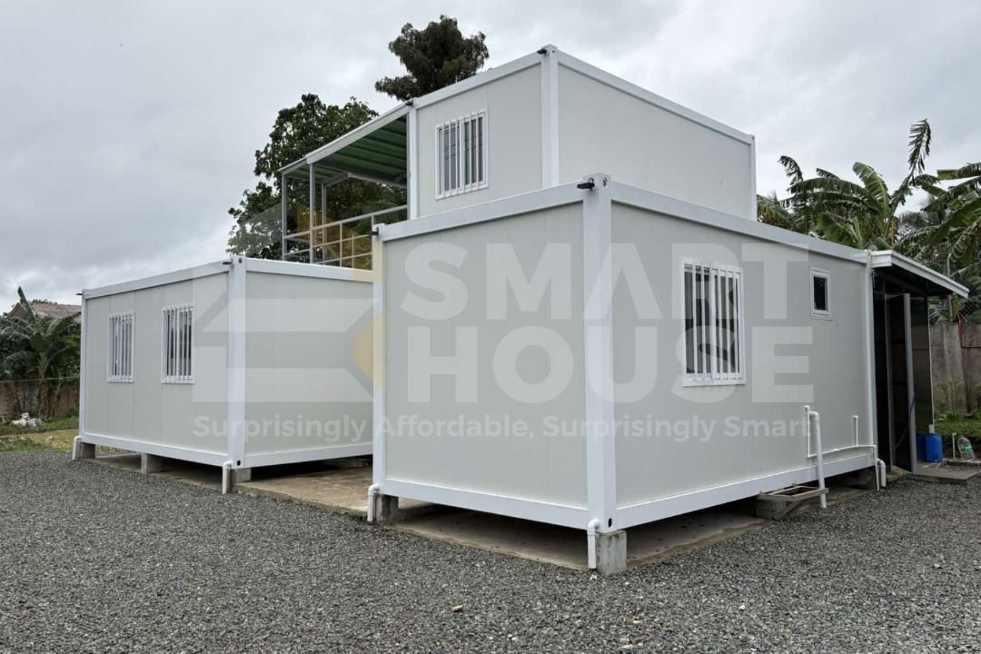 SMARTHOUSE PATENTED LUXURY CONTAINER HOUSE (Category: Construction & Building Materials) located in Quezon City. Submitted by Smarthouseph (Listing ID 1418229396, Image 2). Description: For those who value design, intelligence, and sustainability, SmartHouse Prefab Container Houses delivers a lifestyle upgrade. Minimal footprint. Maximum luxury. Endless possibilities. Kaya ano pang inaantay mo!? I-SMARTHOUSE MO NA ’YAN. 🏗 🔥 📍 Visit us at 128 K