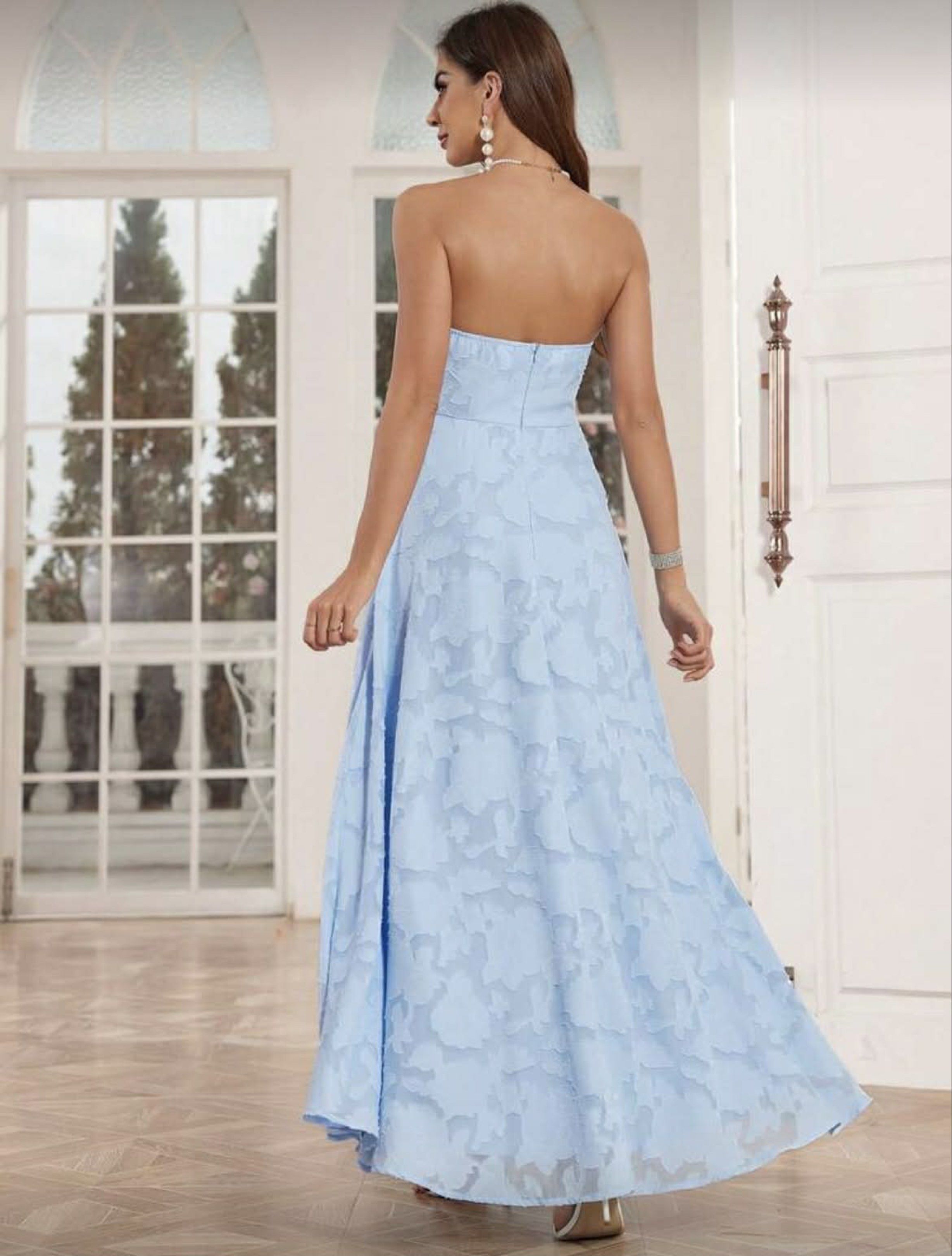 Strapless Floral Maxi Dress (Category: Dresses) located in Paranaque City. Submitted by ch3ll3 (Listing ID 1418220999, Image 2). Description: Evening / Cocktail Dress Small Used only once 500.