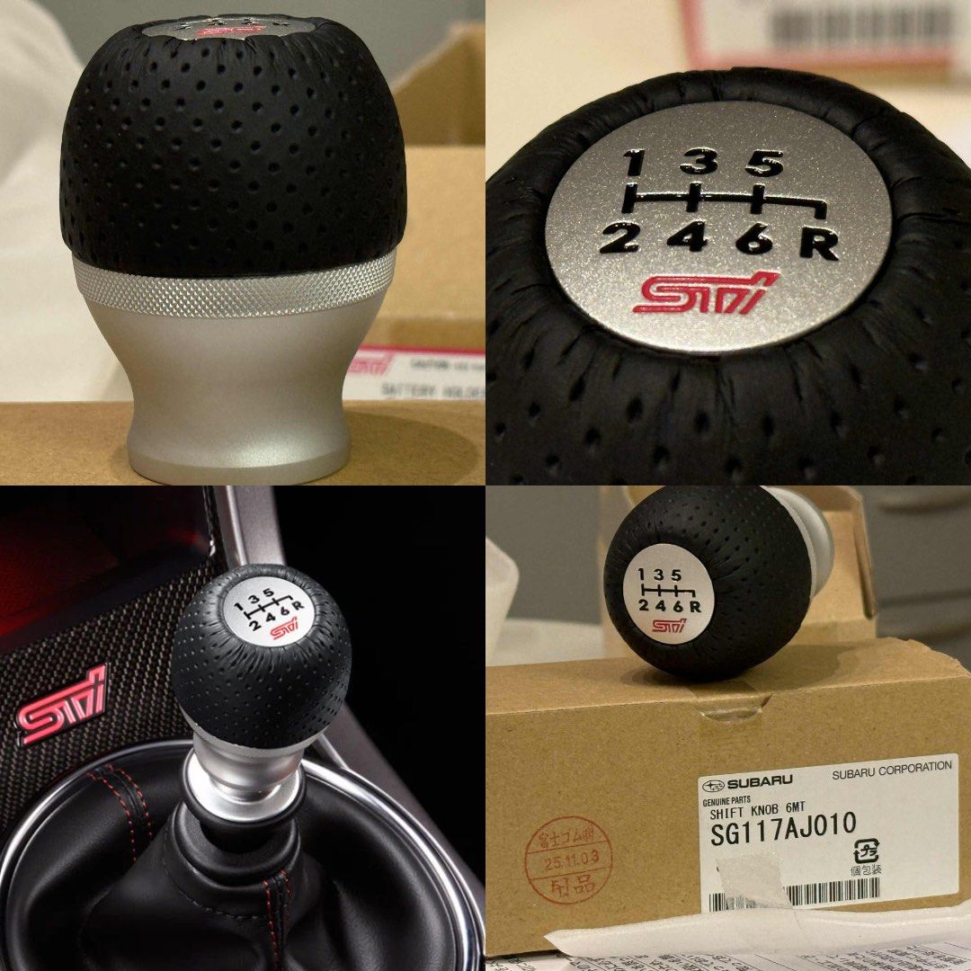 Subaru STI Shift Knob 6MT (Category: Other Automotive Parts and Accessories) located in Las Pinas. Submitted by drewong (Listing ID 1418301920, Image 1). Description: FOR SALE: Subaru STI Shift Knob Original Brand new From: 🇯🇵 With receipt, box, paper. Location: Las Piñas/ Lasalle Taft 1 left 12000 each.