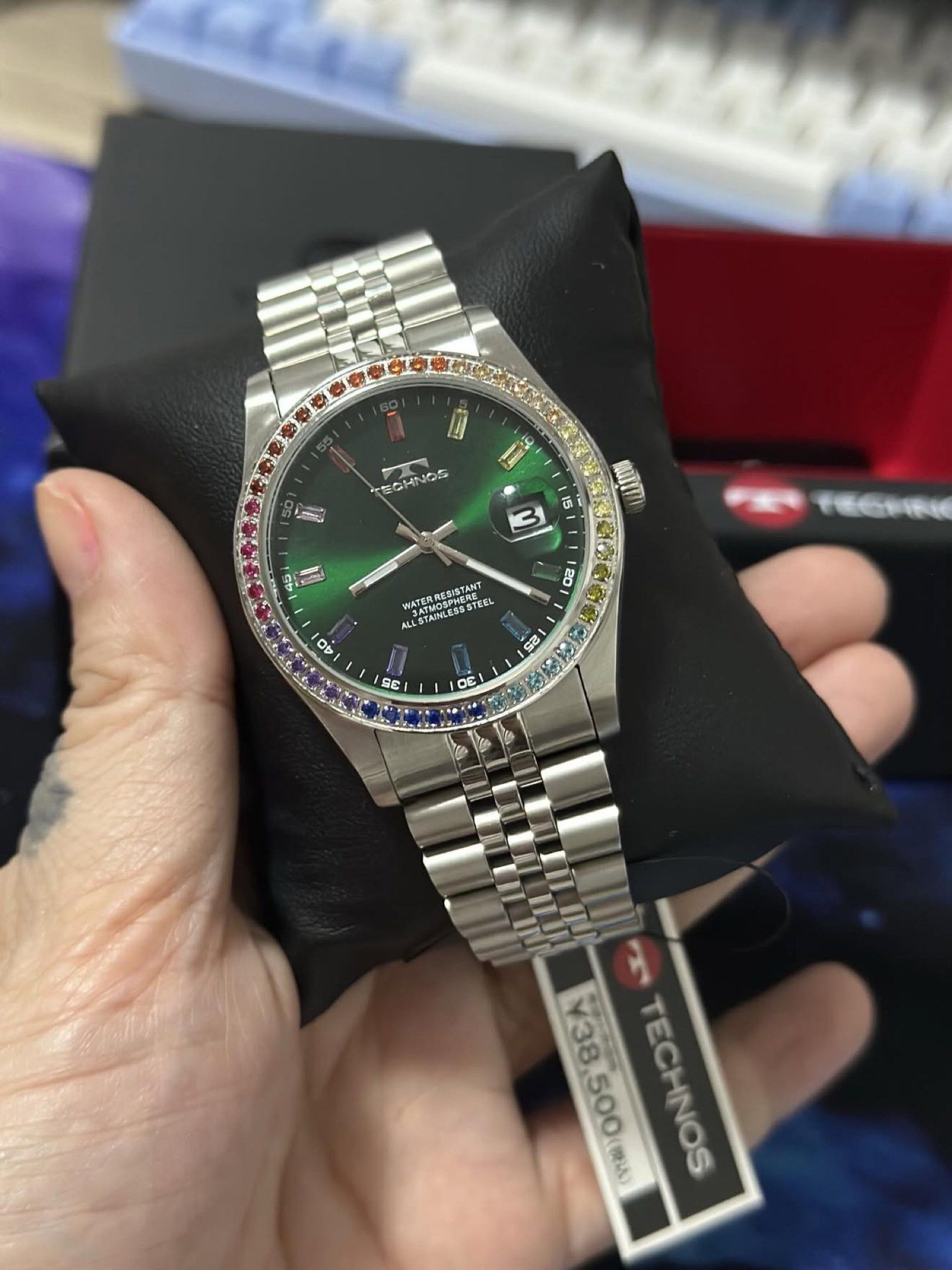 Technos Rolex style Japan Brand (Category: Luxury Watches) located in Angeles City. Submitted by kinadi051390 (Listing ID 1418326416, Image 3). Description: Original price 20k in peso.