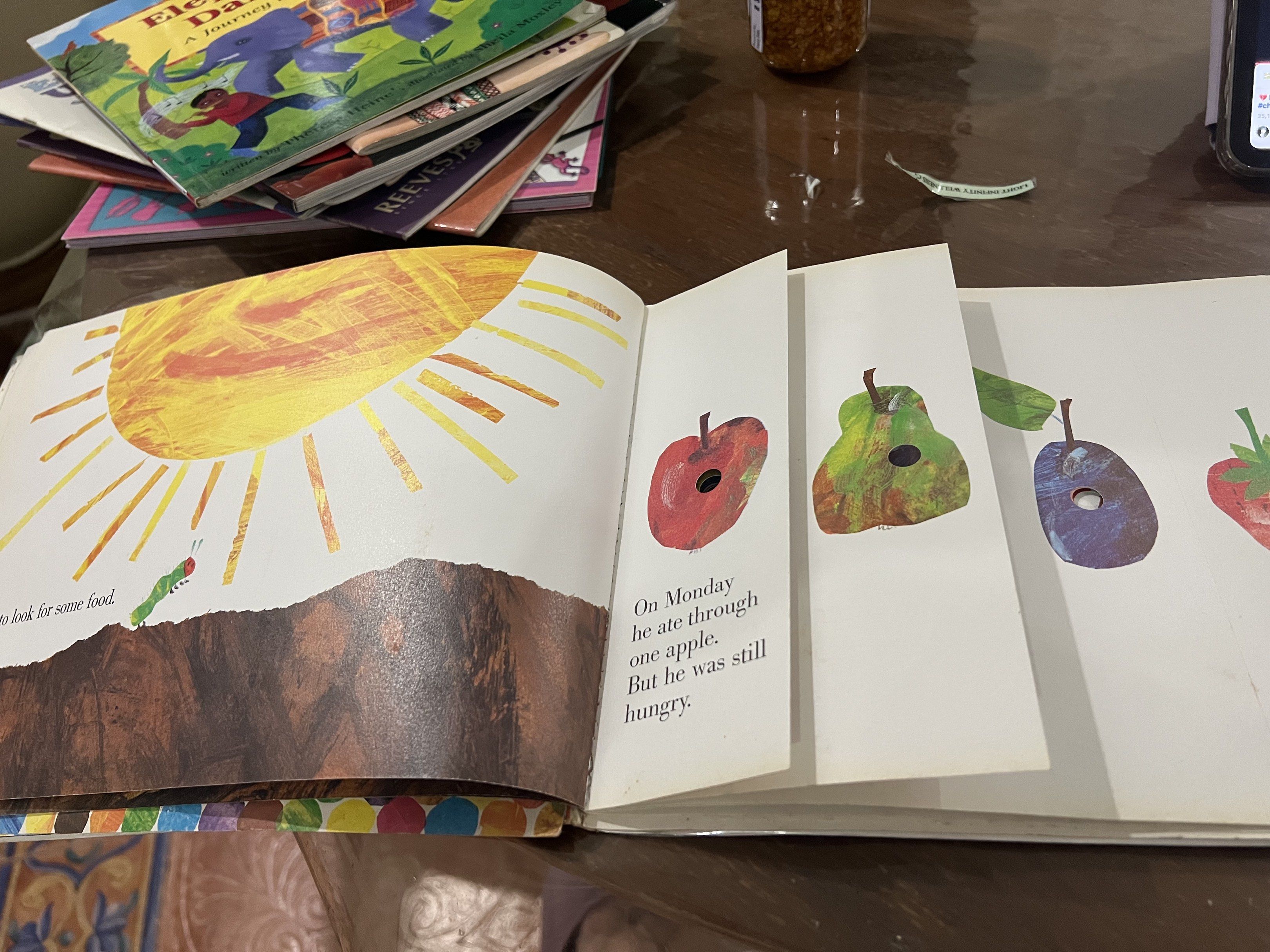 The Very Hungry Caterpillar by Eric Carle (Category: Children's Books) located in Quezon City. Submitted by jade.young (Listing ID 1418291437, Image 3). Description: - "The Very Hungry Caterpillar" by Eric Carle - Features vibrant, colorful illustrations - Follows the caterpillar's journey and transformation - Perfect for young children - A classic story.