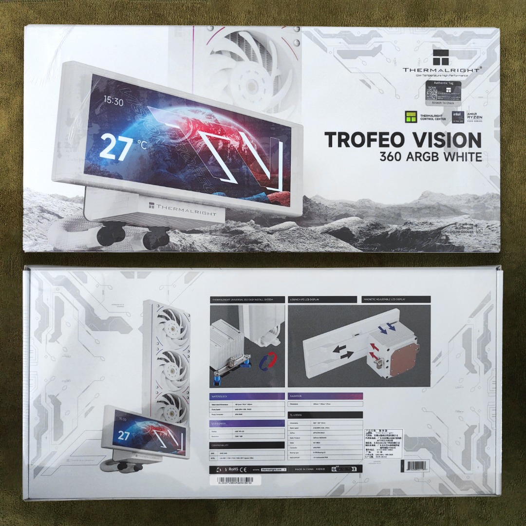 Thermalright | Trofeo Vision 360 All In One (AIO) Liquid CPU Cooler ...