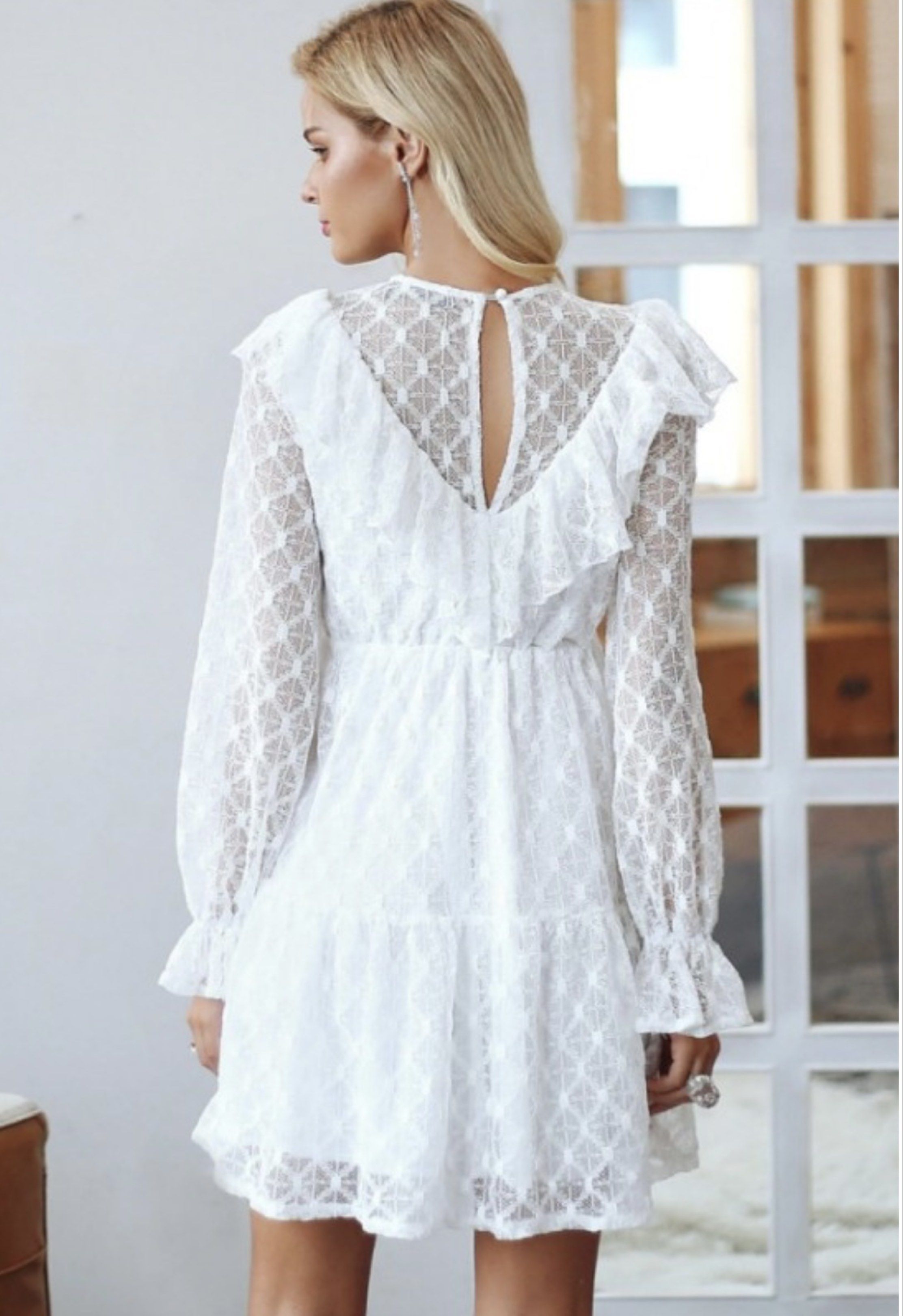 Transparent White Skater Dress (Category: Dresses) located in Manila. Submitted by justinedier (Listing ID 1418337216, Image 3). Description: Transparent White Skater Dress Condition: Good as new. Used once lang may inattendang party Price: ₱200 Size: Fits to S-M built Pm if you have questions. I can send photos po when worn MOP: Gcash/ Maya 📦𝗦𝗵𝗶𝗽𝗽𝗶𝗻𝗴: will be shouldered by the buyer 📍𝗟𝗼𝗰𝗮𝘁𝗶𝗼𝗻: Sampaloc, Manila - White skater dr