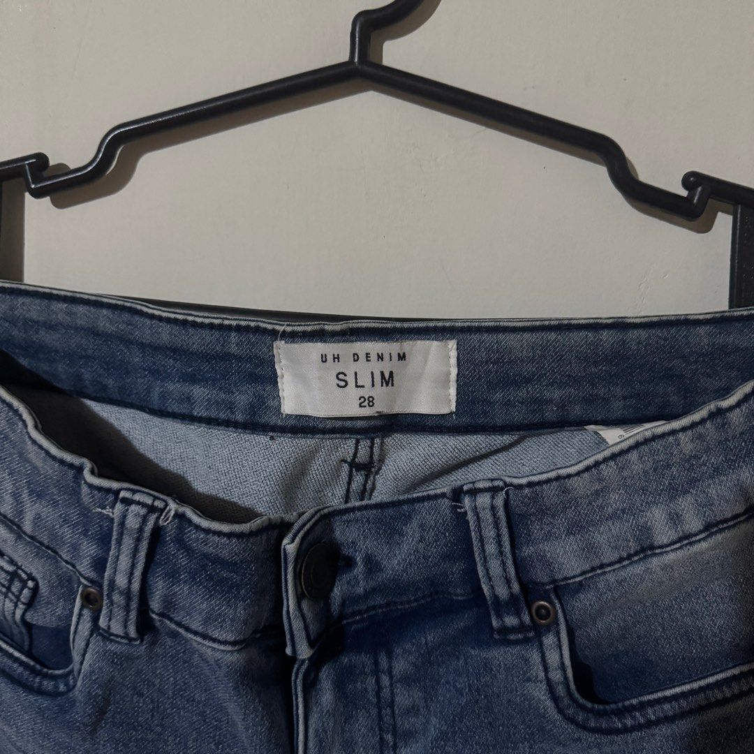 UH DENIM slim shorts (Category: Shorts) located in Manila. Submitted by renjuner (Listing ID 1418309056, Image 2). Description: size 28, fits small lightly used, like new photos upon request ok! guagua, pampanga gcash, j&t express.