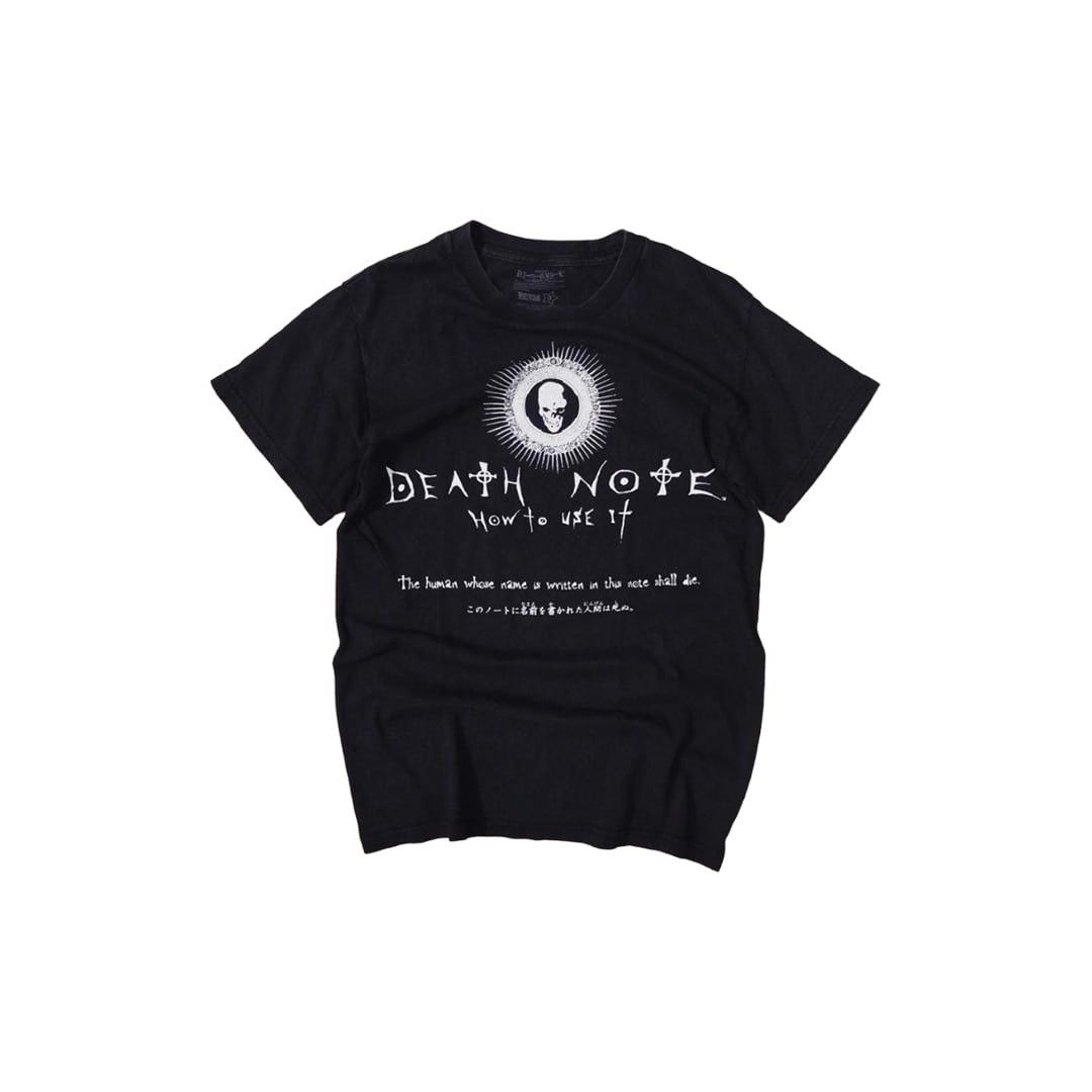 Vintage Death Note Ripple Junction T-Shirt (Category: Tshirts & Polo Shirts ) located in Valenzuela. Submitted by geoff_sevenhunnid (Listing ID 1418393495, Image 1). Description: Vintage Death Note Ripple Junction T-Shirt Size: Small on tag W 22.5 L 26 Condition: 9/10 Crack pints, slightly fading Color may vary due to lightning 🏷️500 + sf DM TO PURCHASE Note: We do not claim any authenticity of the items sold. The product listed here are handpic