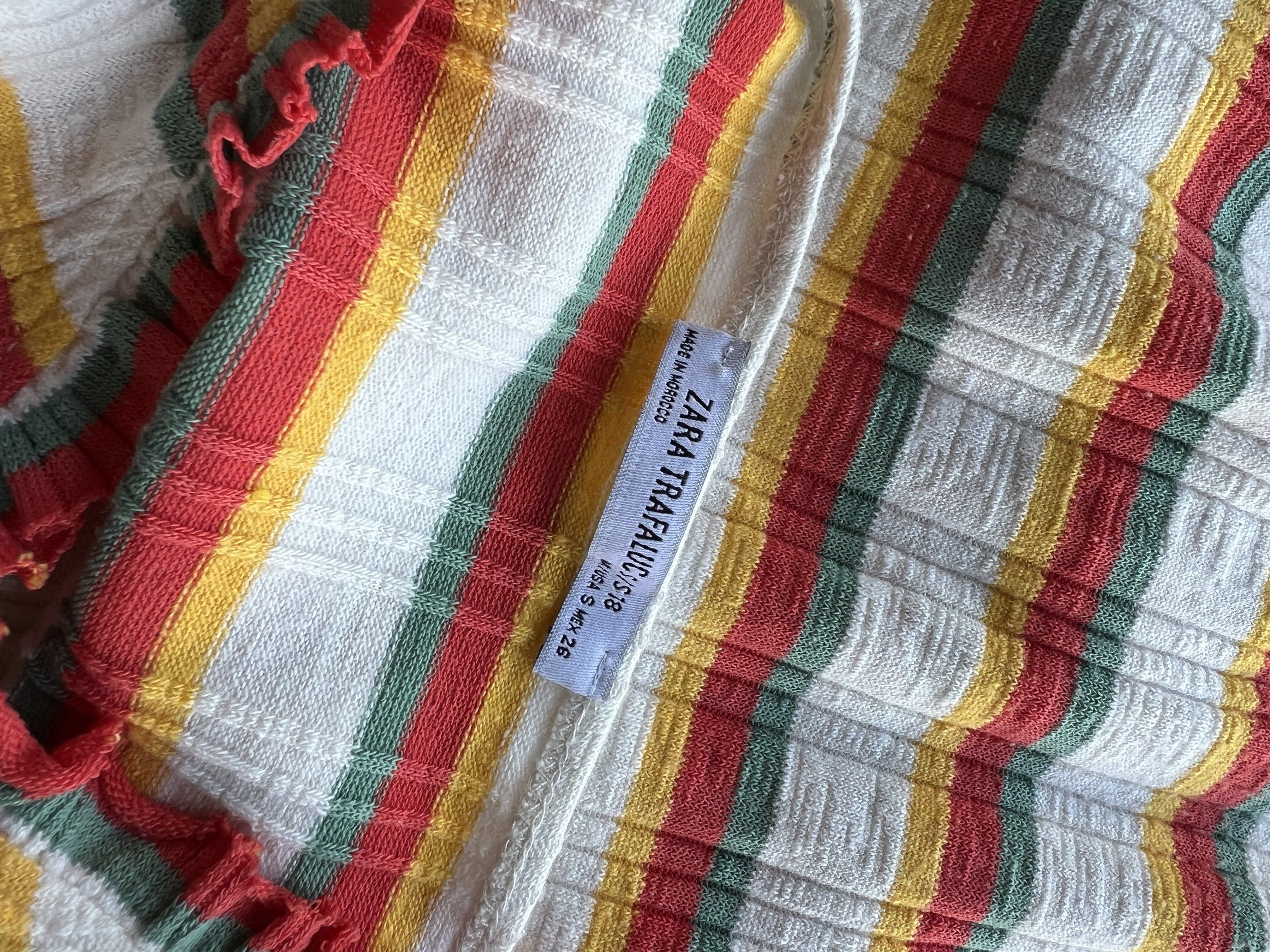 Zara Multicolor Striped Midi Dress (Category: Dresses) located in Muntinlupa City. Submitted by maxgrcia (Listing ID 1418251145, Image 3). Description: Zara Multicolor Striped Midi Dress Condition — Lightly used RFS — Decluttering MOP: BPI, Gcash, Maya MOD: GGX, Lalamove.