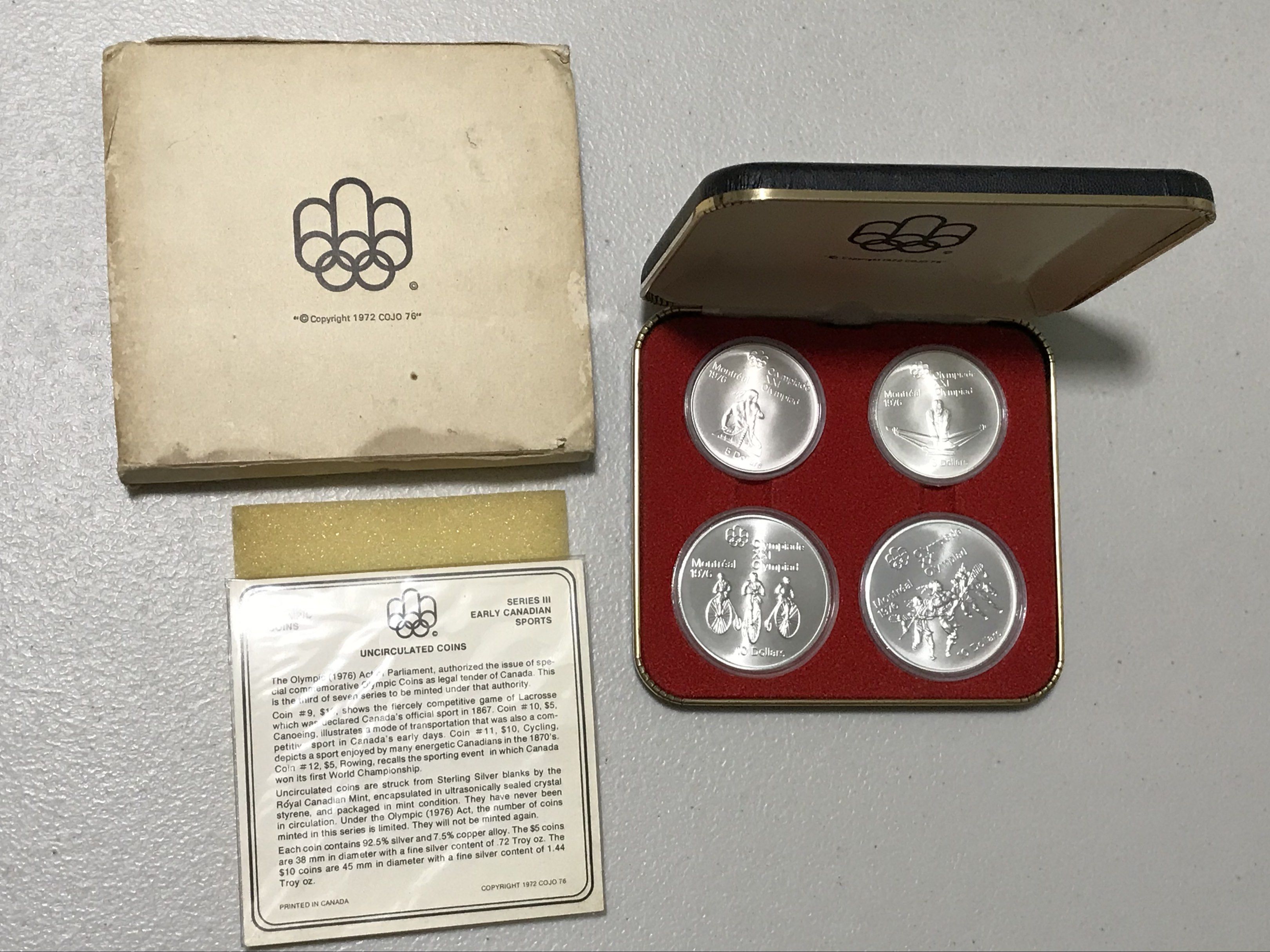 1976 olympic sterling silver selling below melt value (Category: Currency) located in Paranaque City. Submitted by jorgeramos878 (Listing ID 1418533056, Image 1). Description: Sterling silver set .