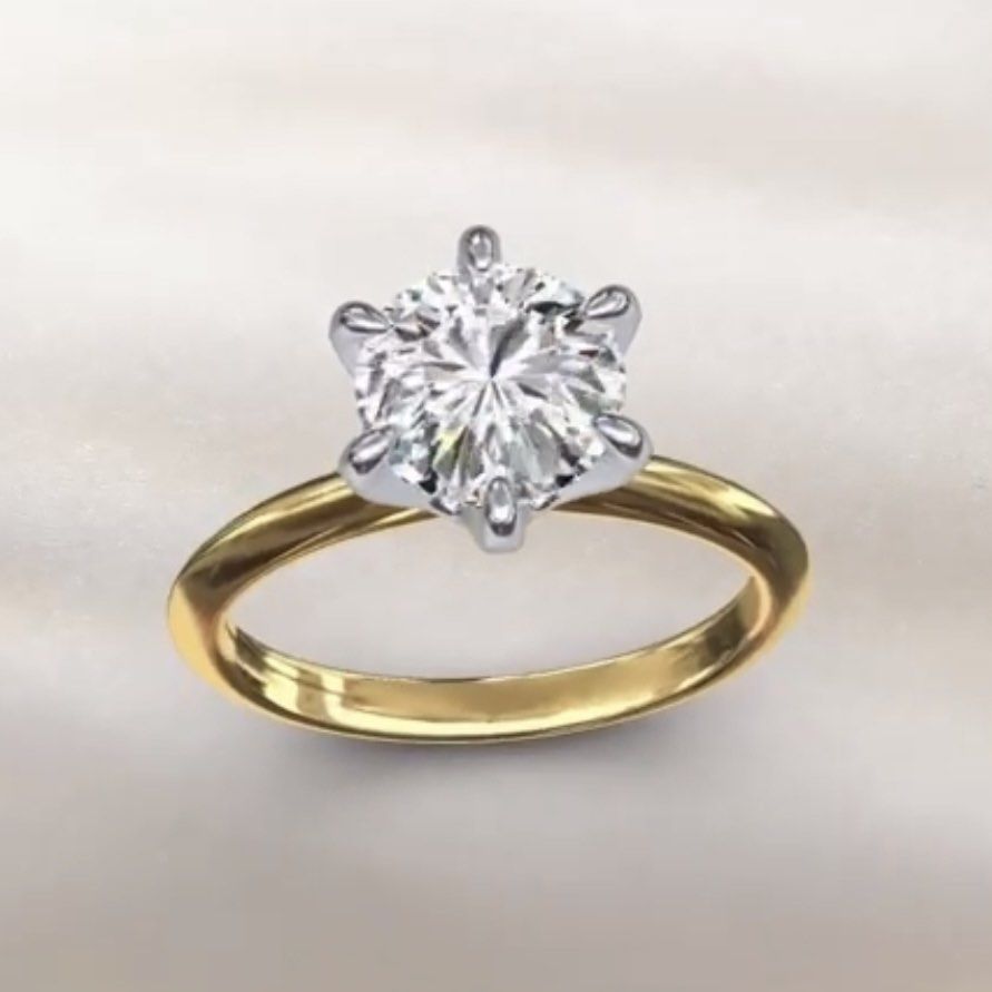 2ct round engagement ring lab grown diamonds (Category: Rings) located in Del Monte. Submitted by bellamente (Listing ID 1418566632, Image 1). Description: A true classic that never goes out of style ✨ Timeless, elegant, and effortlessly stunning—this solitaire engagement ring is inspired by the iconic Tiffany & Co. look, made for those who love forever pieces. 💎 2.00ct Lab-Grown Diamond 💍 18K Yellow Gold Band 🤍 18K White Gold 6-Prong Setting 
