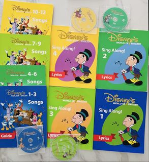 Disney world of english sing along 出售| 兒童書籍| Carousell Hong Kong