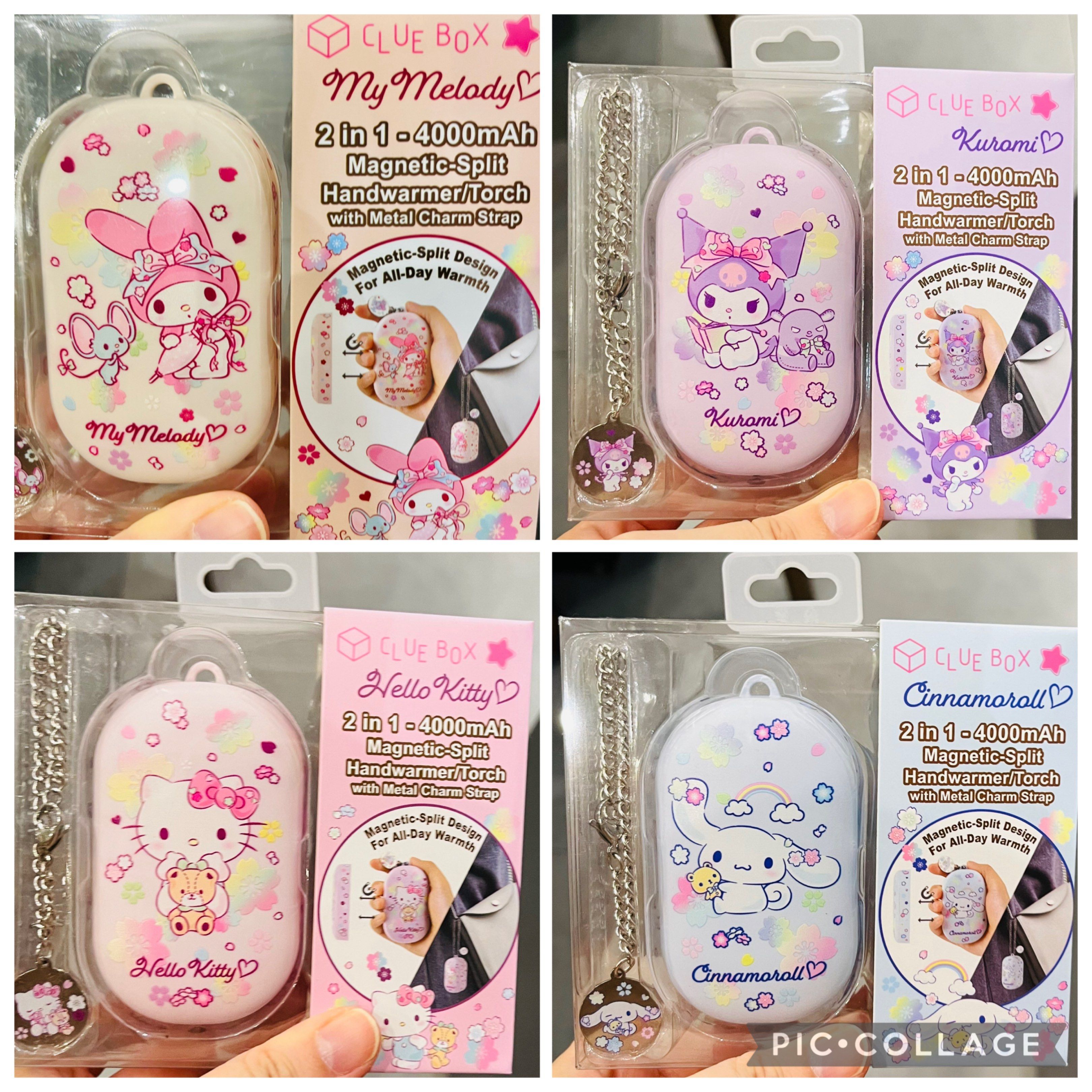 現貨💝正版 SANRIO 公仔 二合一暖手器♨️電筒🔦匙扣 2 in 1-4000mAh Magnetic-Split Handwarmer/Torch with Metal Charm Strap Hello Kitty my melody kuromi 情人節禮物 生日禮物 （分類：其他裝置）位於 Hong Kong。 由 swroom 提交（商品編號 1418520532，圖片 1）。簡介： 💖$299件 ，$580 兩個，全新未開封 🎁節日銷情迅速請早訂購，售完即止‼️ 🛍更多卡通精品玩具FOLLOW US ： carousell.com/swroom 📥INBOX 購買請提供以下資料 ： ▫️付款方式 : PAYME / FPS / ALIPAYHK ▫️郵寄方式： 📦 SF順豐到付 ( 一般情況 1-2 工作天寄出 ) ❌ 不設面交 **** 確認全數付款後才留貨及安排寄出 *** 💮相關產品推介 💮 現貨💝正版 MARINA DE BOURBON (24