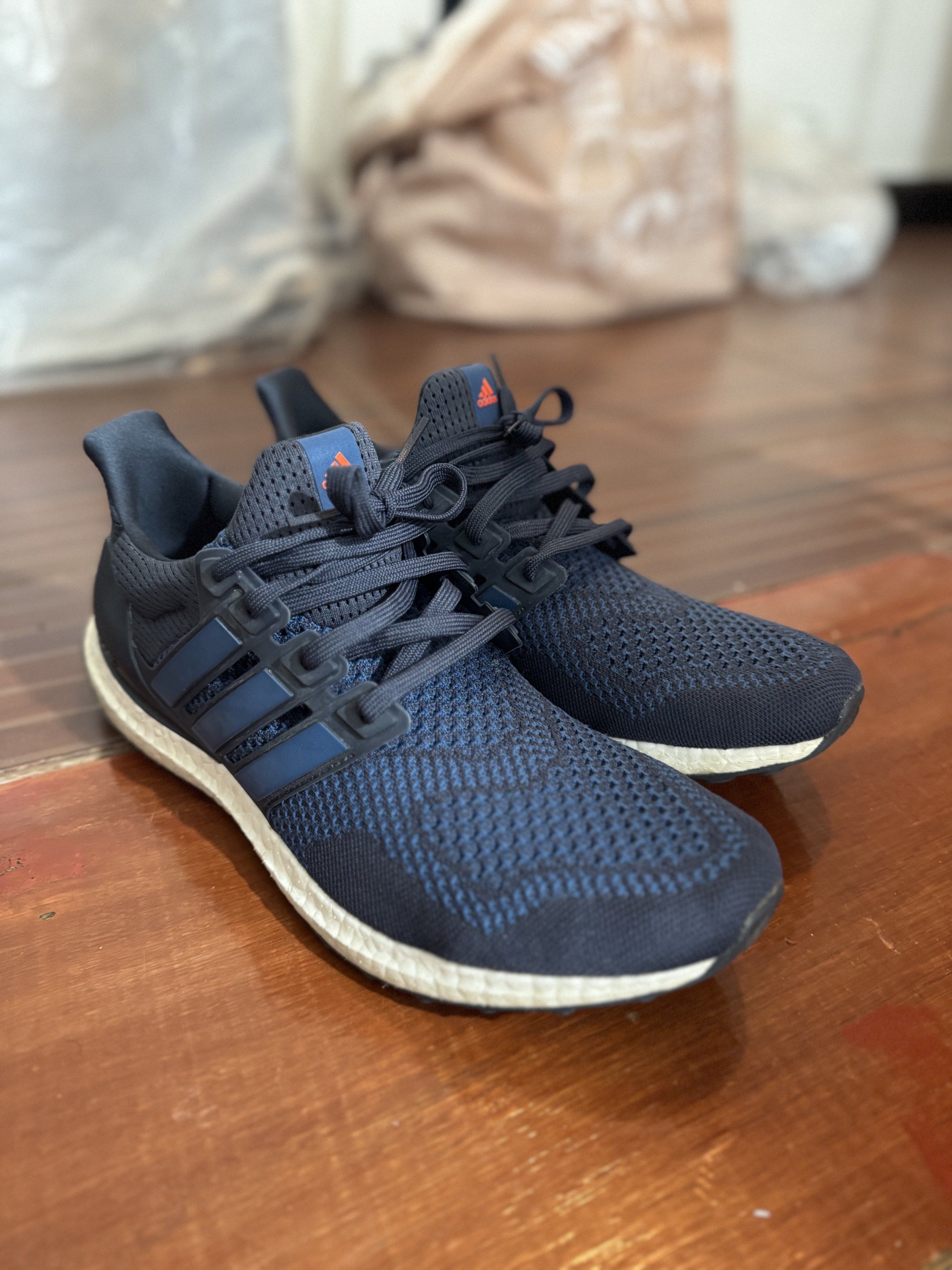 Adidas Ultra Boost 1.0 Shadow Navy Sneakers (Category: Sneakers) located in Quezon City. Submitted by cks_gaming (Listing ID 1418444124, Image 2). Description: Adidas Ultra Boost sneakers in shadow navy colorway. Bought in Finishline USA (can send email receipt for legitimacy) No box. .