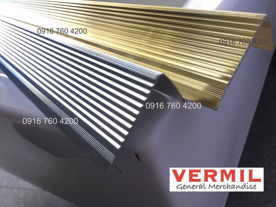 ALUMINUM Stair Nosing, L-type (Category: Home Improvement Tools & Accessories) located in Manila. Submitted by allanmil (Listing ID 1418410383, Image 3). Description: ALUMINUM STAIR NOSING, L-TYPE ✅ Length: 8ft long ✅ Size: 43 x 23mm ✅ Available in SILVER or GOLD •• Please note that we don't cut stair nosing L-type WHOLESALE PRICE: ₱ /pc *Minimum of __pcs* RETAIL PRICE: ₱ . . ➤ 📍PHYSICAL STORE FOR PICK UP located in Sampaloc Manila (near UST) ➤ 