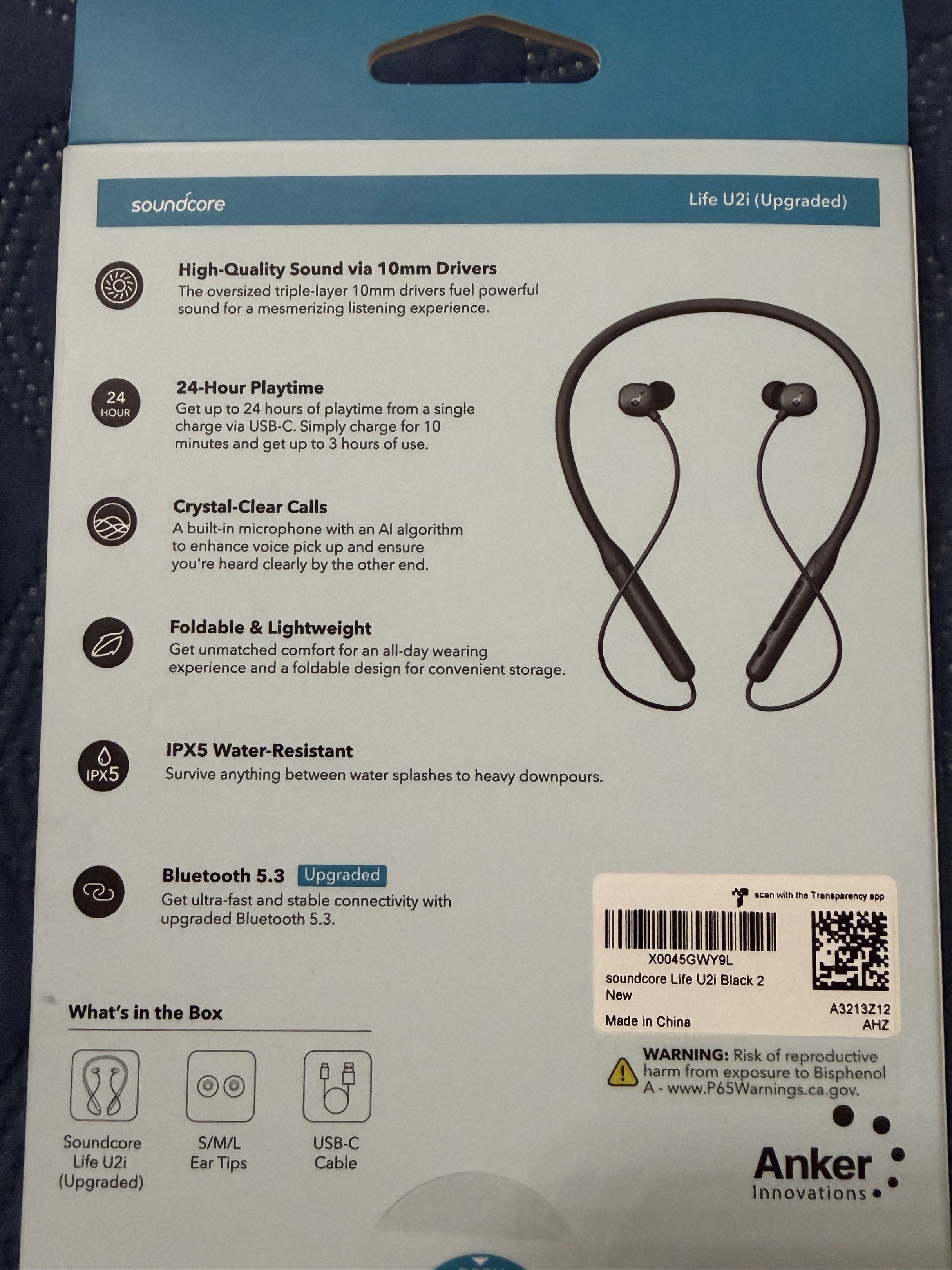 Anker Soundcore Life U2i (Category: Headphones & Headsets) located in Mandaluyong City. Submitted by jim.dc (Listing ID 1418520838, Image 2). Description: .