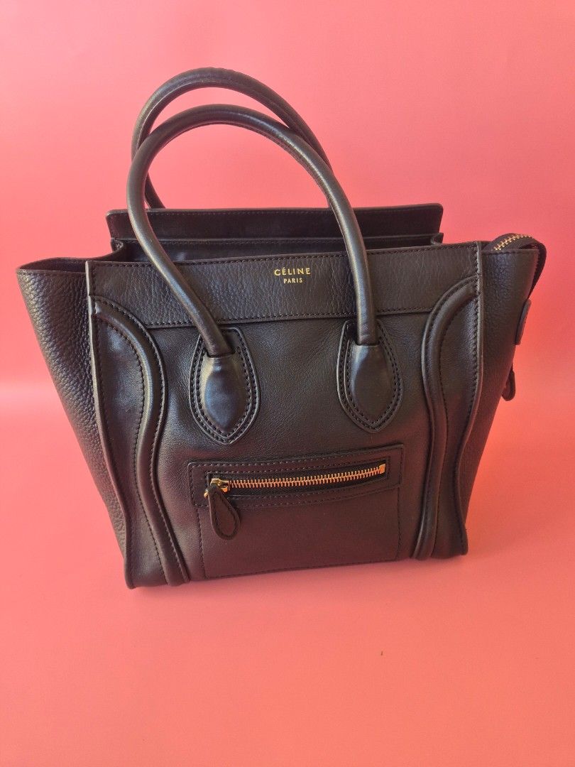 Authentic Celine micro luggage tote (Category: Luxury Bags & Wallets) located in Manila. Submitted by _prettyquick (Listing ID 1418485387, Image 2). Description: SALE SALE SALE preowned pls manage your expectations 100% authentic Follow us on instagram for more items @_prettyquick of Prettyquick luxury for FBPAGE with 12kfollowers.