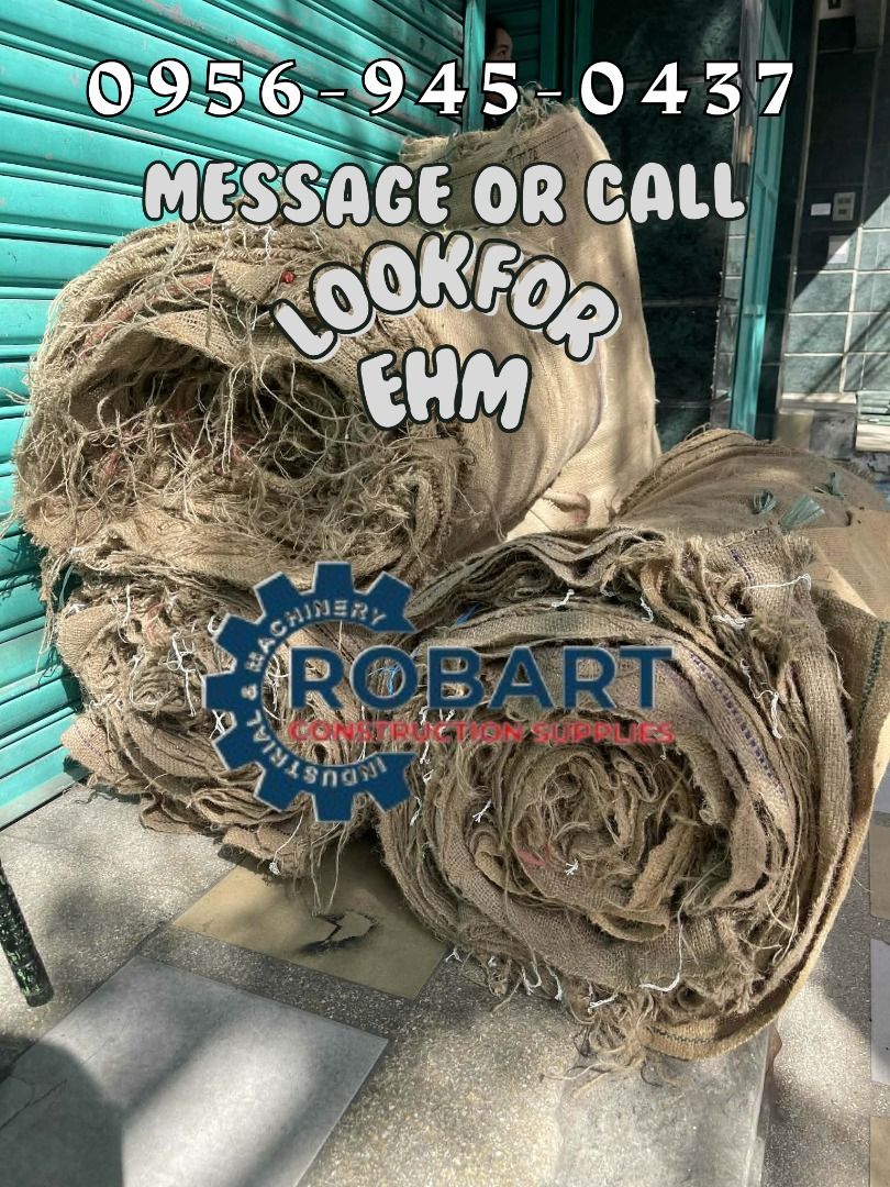 BURLAP (ABAKA FIBER) (Category: Construction & Building Materials) located in Manila. Submitted by robartehm (Listing ID 1418411521, Image 1). Description: Materials : Abaka Fiber Size: 38" X 100 yard.