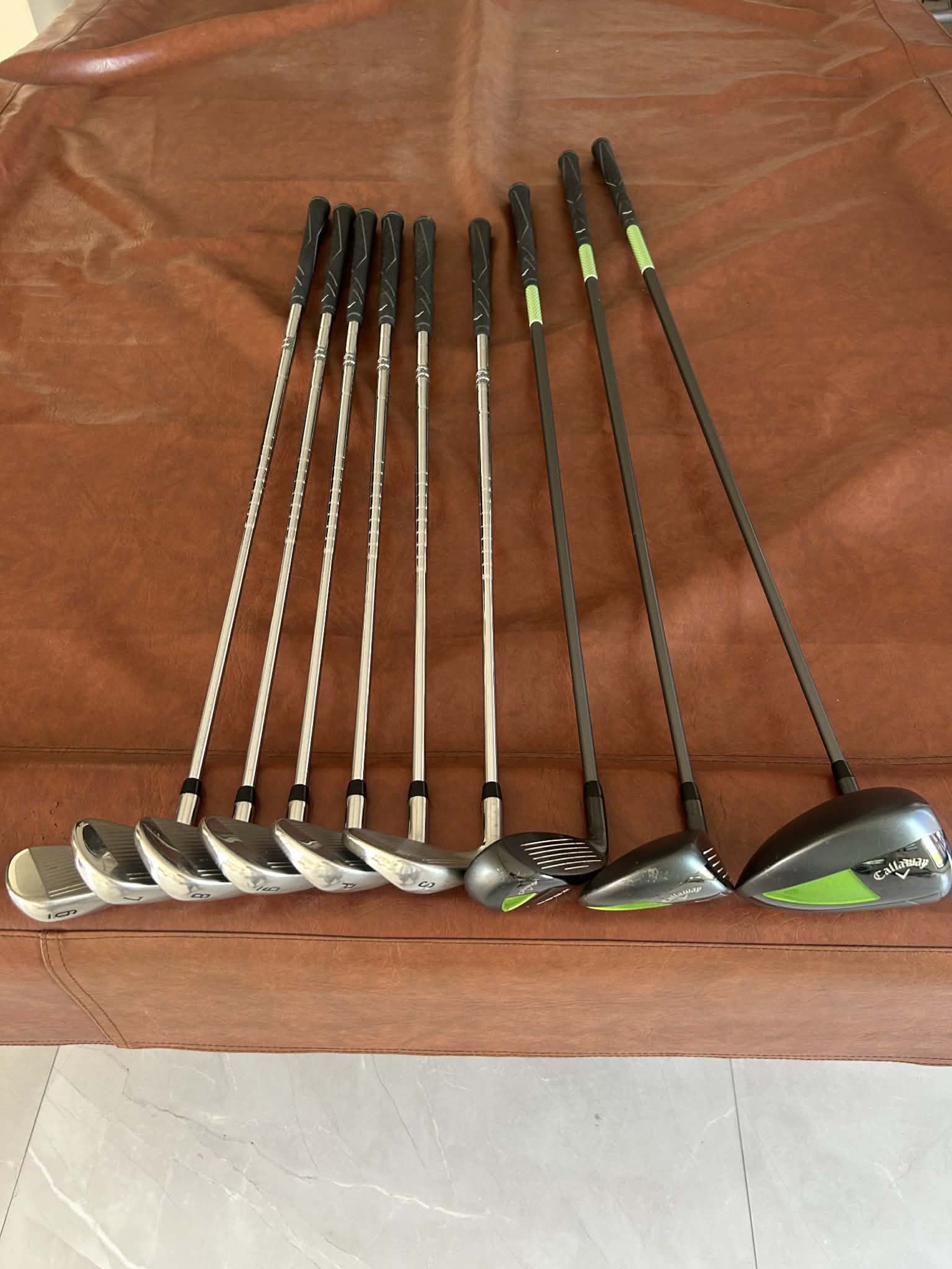 Callaway Edge Golf Club Set (Category: Golf) located in Quezon City. Submitted by alysstrade (Listing ID 1418423352, Image 2). Description: slightly used Callaway Golf set-irons 6 to 9, P & A wt steel shafts regular flex woods with grafite regular flex 65g with original Callaway Bag.