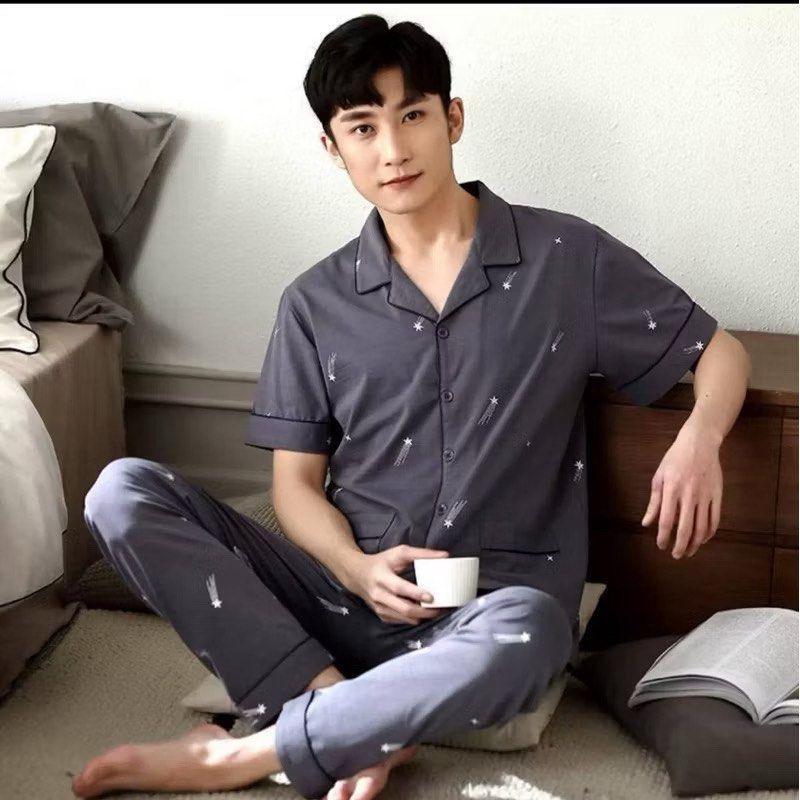 Cotton terno set for men (Category: Sleep and Loungewear) located in Manila. Submitted by avaclothingph (Listing ID 1418527483, Image 1). Description: This is for men only Available size XL, 2XL & 3XL.