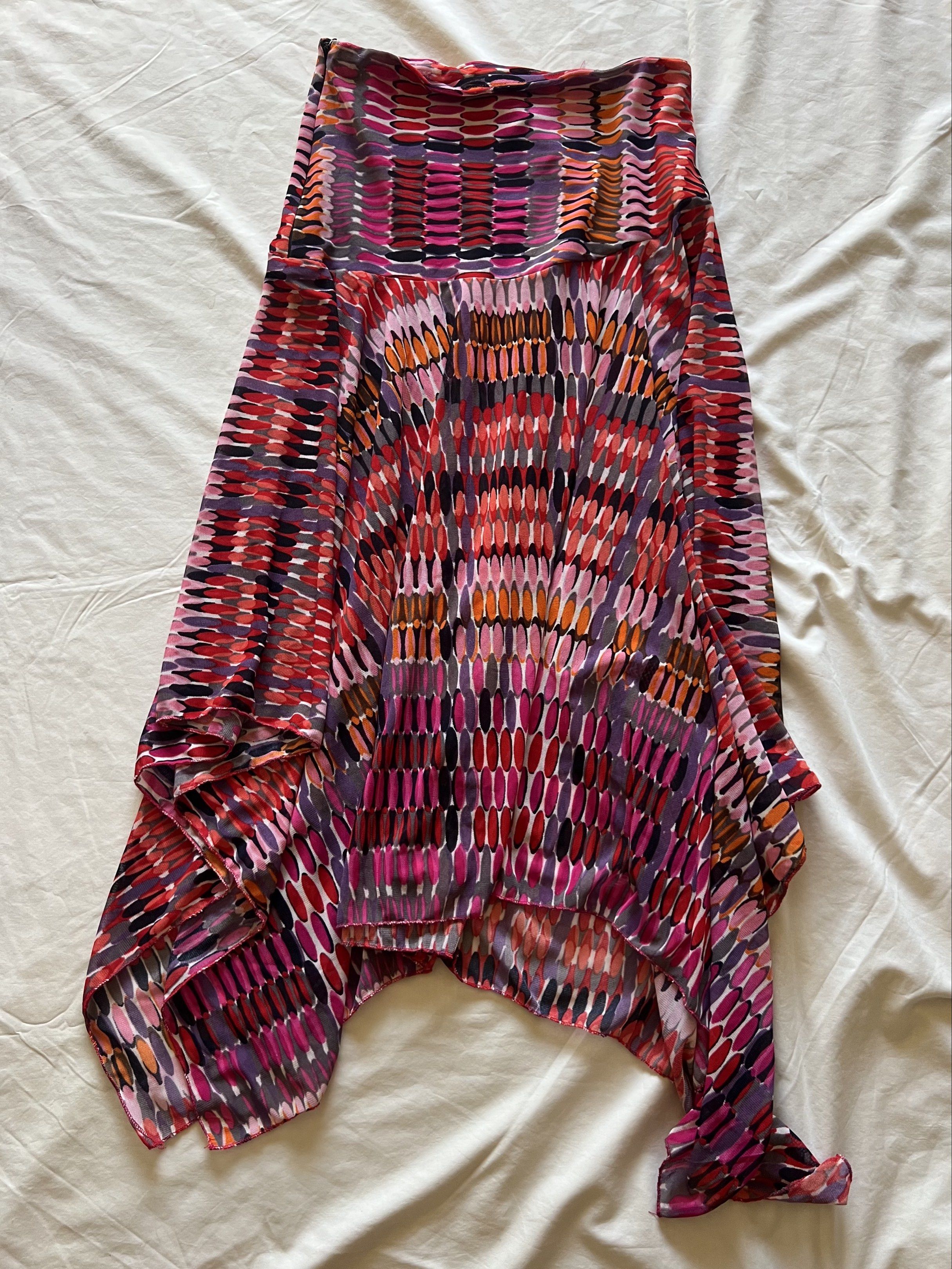 Custom Mesh Asymmetrical Skirt (Category: Skirts) located in Las Pinas. Submitted by themadcaplaughs (Listing ID 1418479905, Image 1). Description: 🌺 Custom Mesh Asymmetrical Skirt 🌺 Size: XS 🌺 Brand new .