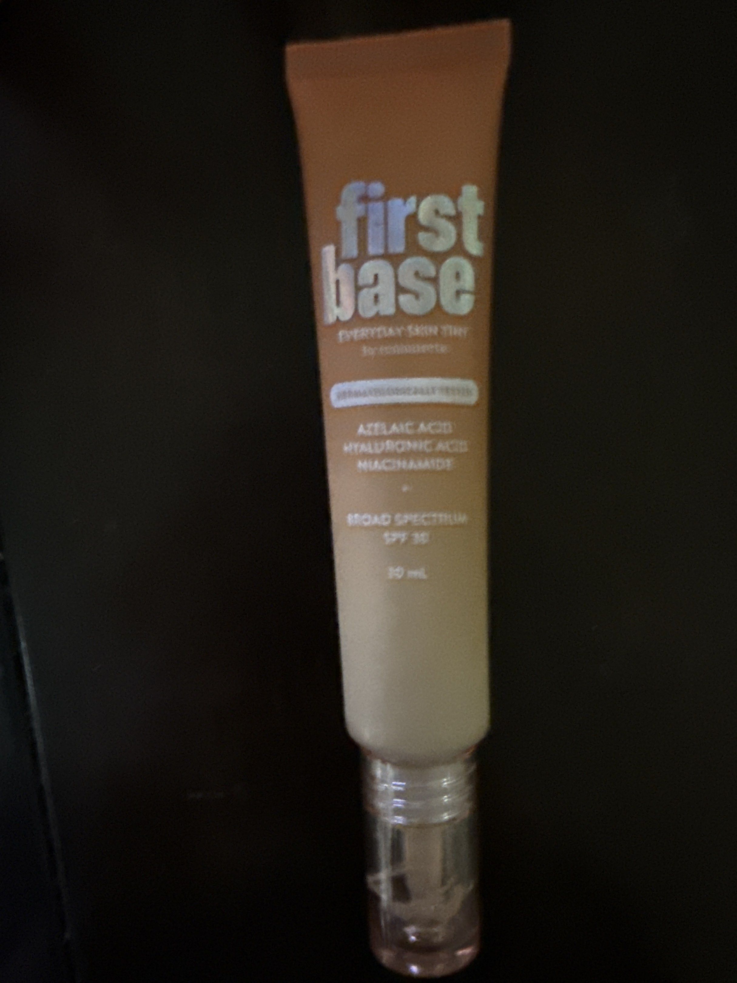 First Base Everyday Skin Tint - Donsol (Category: Makeup) located in Manila. Submitted by luvzleyy (Listing ID 1418420776, Image 1). Description: - first base skin tint in donsol - rfs: too dark for me - used once - box not included - can be bundled with my second base lazi concealer!! js dm me if interested - mop: bank transfer, gcash, or cash - mod: lalamove (buyer shoulders sf) or pick up near ust/sm san laz!! dm me on availablity at other pic