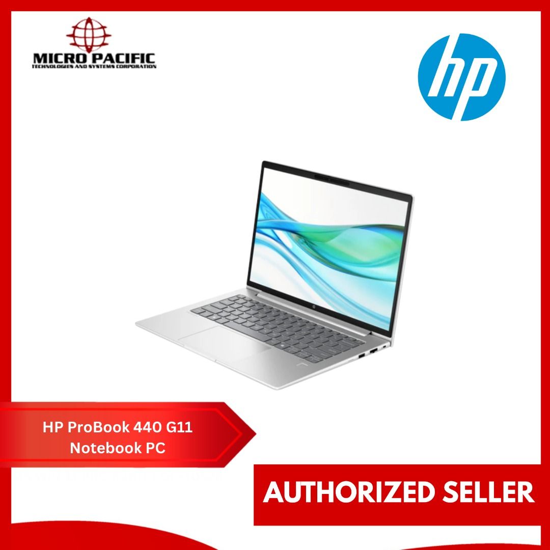 HP ProBook 440 G11 Notebook PC (Category: Laptops & Notebooks) located in Makati City. Submitted by micro_pacific (Listing ID 1415646422, Image 2). Description: HP IDS UMA U5-125U TI PD IC 440 G11 Base NB PC Core Ultra 5 sz3 G14 Label 16GB (1x16GB) DDR5 5600 SODIMM Memory 512GB PCIe NVMe Value Solid State Drive 14.0 inch AG WUXGA (1920x1200) LED UWVA 300 f5MP IR 60Hz bnt LCD Panel Windows 11 Pro 64 Fingerprint Sensor Dual AryMic 5MP USB2 IR WFOV 