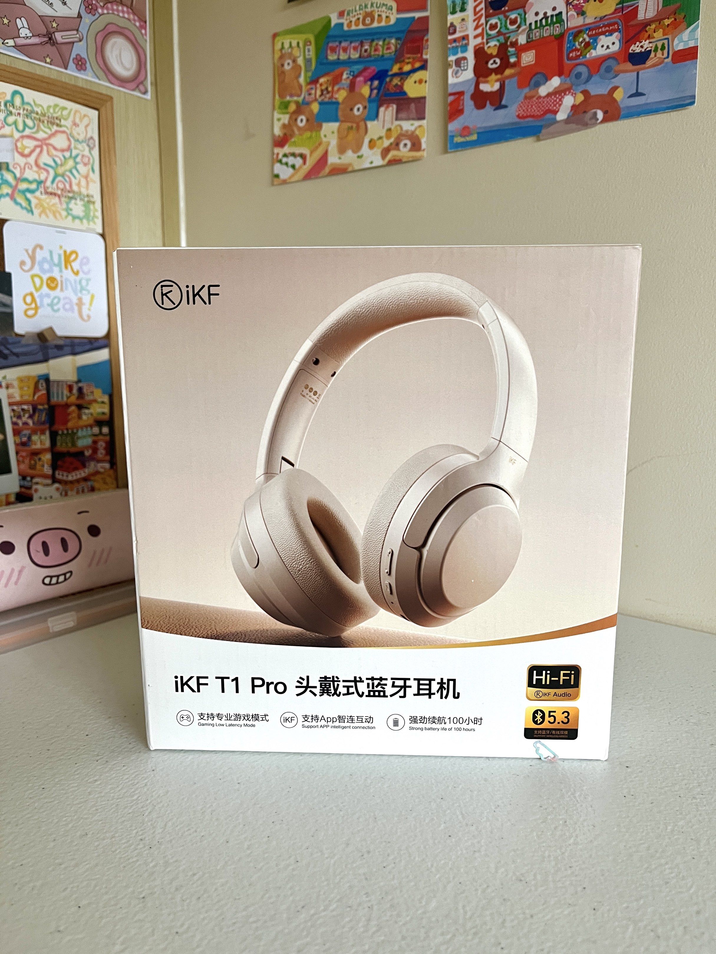 iKF T1 Pro Bluetooth Headphones Off White (Category: Headphones & Headsets) located in Quezon City. Submitted by bryyck (Listing ID 1418486515, Image 2). Description: - Lightly used iKF T1 Pro Headphones in the color Off-white - Comes with box and all inclusions (charging cable, instruction manual) - Bought for Php 2,200, selling for Php 1,000 - Has a bit of peeling in the leather (see photo) - RFS: upgraded #Bluetooth #Wired headset #Wireless Bl