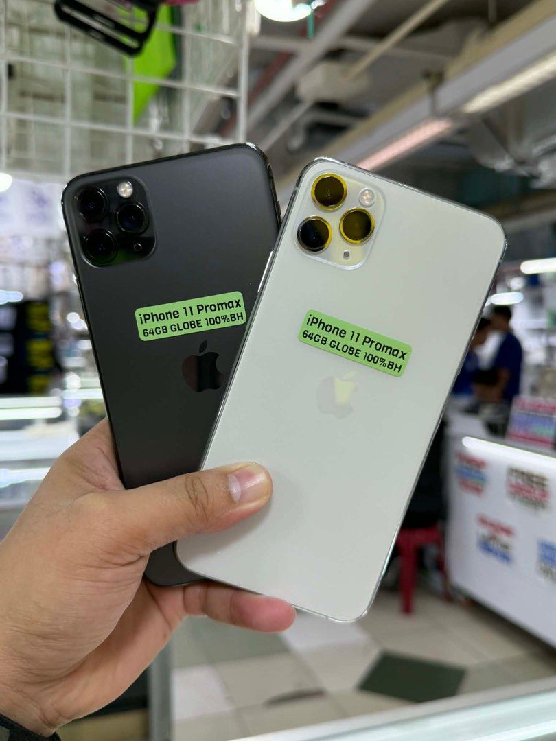 Iphone 11 Promax 64GB Globe 100BH NTC approved no issues (Category: iPhone 11 Series) located in San Juan City. Submitted by najihahtelecomshop2018 (Listing ID 1418503129, Image 3). Description: Legit Store | Original unit FOR SALE | TRADE / SWAP ▫️INSTALLMENT thru: 🔸Credit Card (straight / installment) 🔸Ggives / Gcredit + 6% interest 🔸Spay Later + 6% interest (RFS: Buy and Sell any kinds of Gadgets) Description: iPhone 11 Promax 64GB ( other 