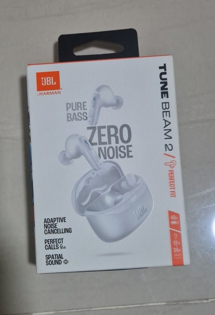 JBL Tune Beam 2 Earbuds - White