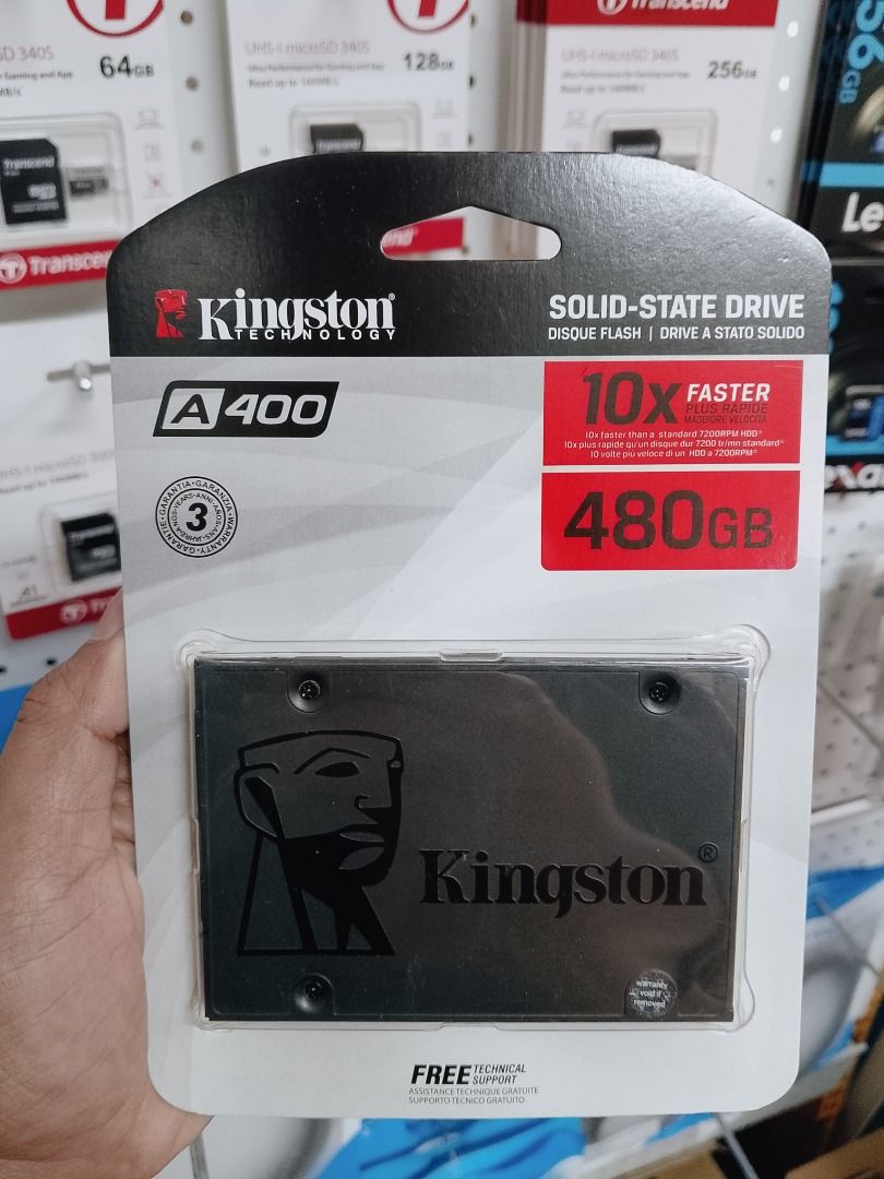 Kingston A400 480GB 2.5" SATA SSD (Category: Computer Parts) located in Pasig City. Submitted by technofuseofficial (Listing ID 1418477375, Image 1). Description: Kingston A400 480GB 2.5" SATA S Brand New and Original Items Store Location: 4F Unit 402, 604 Shaw Boulevard, Barangay Kapitolyo, Pasig City Same Day Delivery: - Lalamove delivery within Metro Manila - For walk-ins: Always PM first for item availability - We are also open for night time