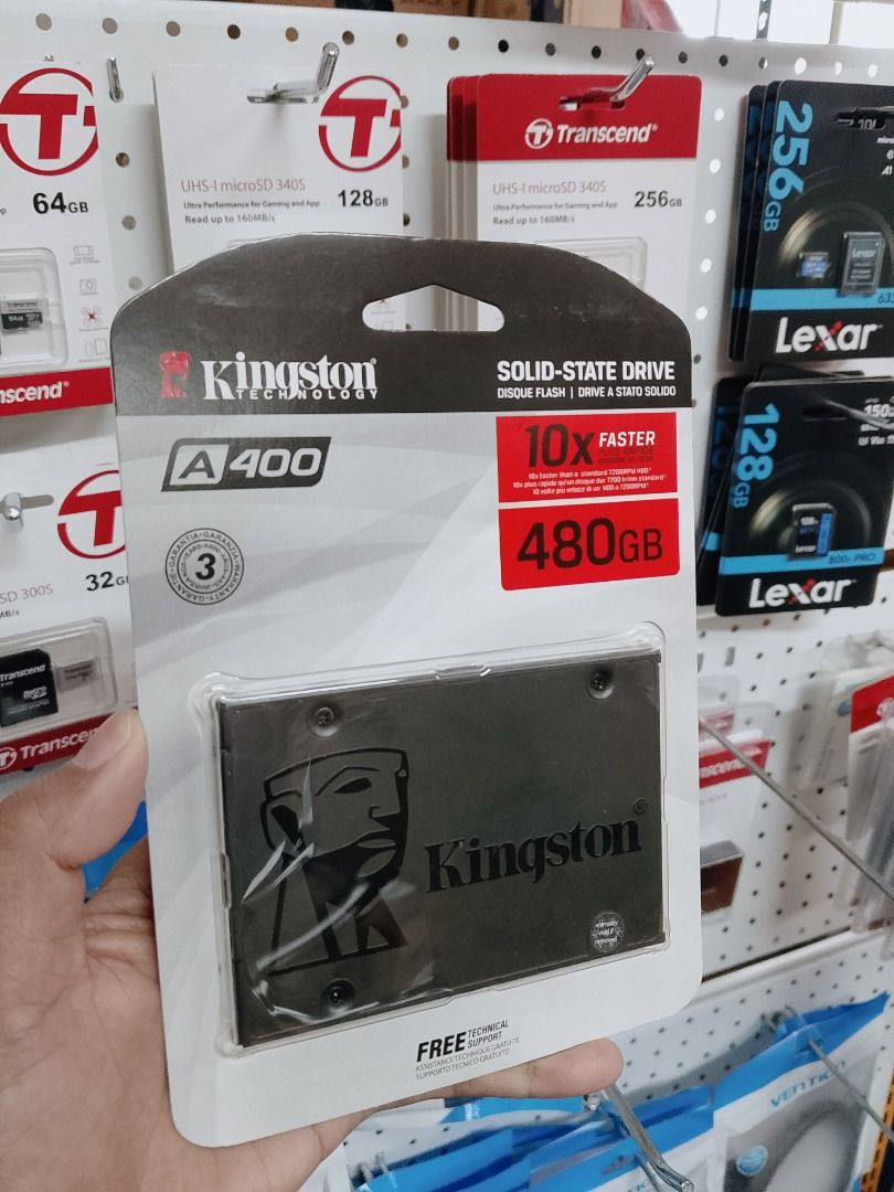 Kingston A400 480GB 2.5" SATA SSD (Category: Computer Parts) located in Pasig City. Submitted by technofuseofficial (Listing ID 1418477375, Image 2). Description: Kingston A400 480GB 2.5" SATA S Brand New and Original Items Store Location: 4F Unit 402, 604 Shaw Boulevard, Barangay Kapitolyo, Pasig City Same Day Delivery: - Lalamove delivery within Metro Manila - For walk-ins: Always PM first for item availability - We are also open for night time