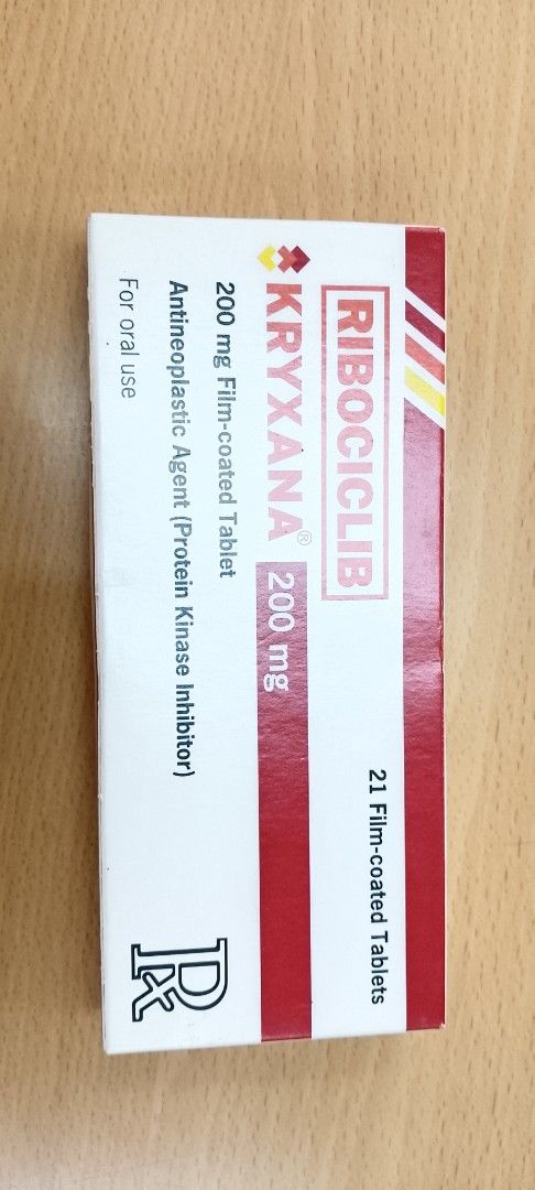 KRYXANA RIBOCICLIB 200mg (Category: Medical Supplies & Tools) located in Valenzuela. Submitted by Organizing_my_Chaos (Listing ID 1418414309, Image 2). Description: SEALED 21PCS TABLETS (1BOX) 200mg EXPIRATION DATE: NOVEMBER 2027 RFS: PAMBILI NG IBA PANG GAMOT DELIVERY METHOD: GRAB/LALAMOVE - BUYER ANG MAGBOOK J&T SHIPPING FEE C/O BUYER PAYMENT METHOD: CASH OR GCASH UPON PICK UP SEND PM FOR INQUIRY. I WILL ANSWER UR INQUIRIES BUT PLEASE PASS PO S
