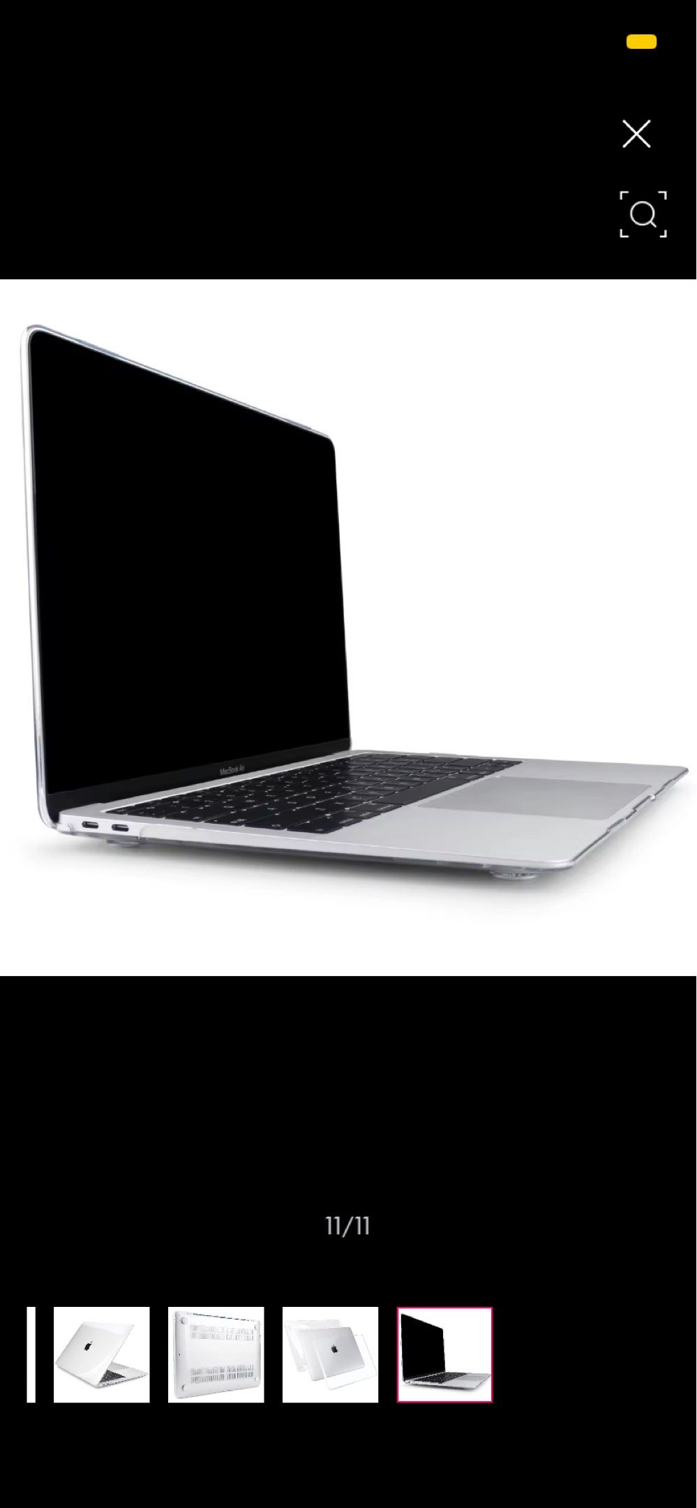 MacBook Air 13.3" Clear Case (Category: Laptop Bags & Sleeves) located in Cabanatuan. Submitted by lawrentpark (Listing ID 1418517232, Image 2). Description: Bought the wrong case for my unit - Compatible with MacBook Air 13.3" (A1932/A2179/A2337) M1/M2 - Provides scratch and impact protection - Transparent design preserves original look - Includes top and bottom cover Sf c/o buyer.