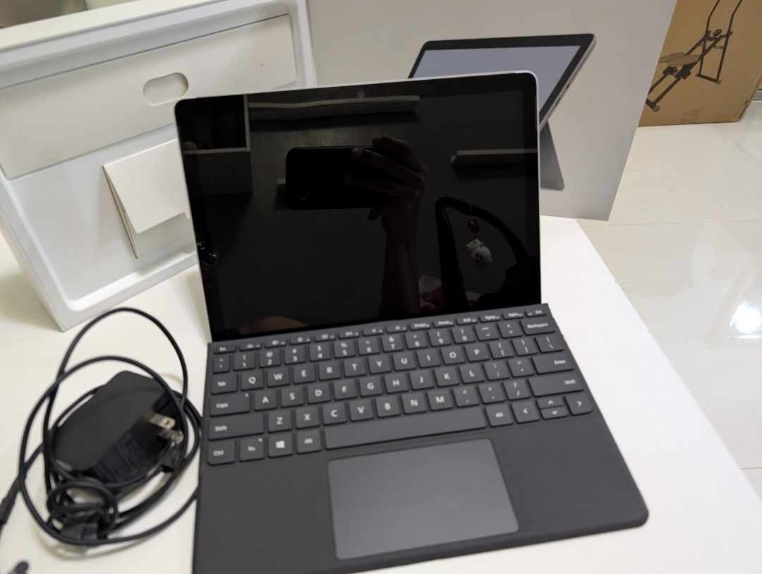 Microsoft Surface Go 2 | 8GB RAM | 128GB SSD | Windows 10 (S Mode (Category: Laptops & Notebooks) located in Las Pinas. Submitted by pinoyshells (Listing ID 1418530999, Image 2). Description: Price: ₱ 13000 Condition: ✔️ Like new / very good condition ✔️ Walang issues, maayos gamitin ✔️ Well taken care of Description: Selling my Microsoft Surface Go 2 kasama na ang original Microsoft Type Cover keyboard. Very smooth gamitin, portable, at perfect 