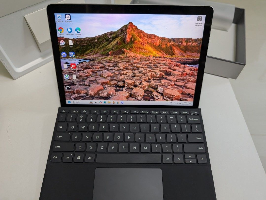 Microsoft Surface Go 2 | 8GB RAM | 128GB SSD | Windows 10 (S Mode (Category: Laptops & Notebooks) located in Las Pinas. Submitted by pinoyshells (Listing ID 1418530999, Image 1). Description: Price: ₱ 13000 Condition: ✔️ Like new / very good condition ✔️ Walang issues, maayos gamitin ✔️ Well taken care of Description: Selling my Microsoft Surface Go 2 kasama na ang original Microsoft Type Cover keyboard. Very smooth gamitin, portable, at perfect 
