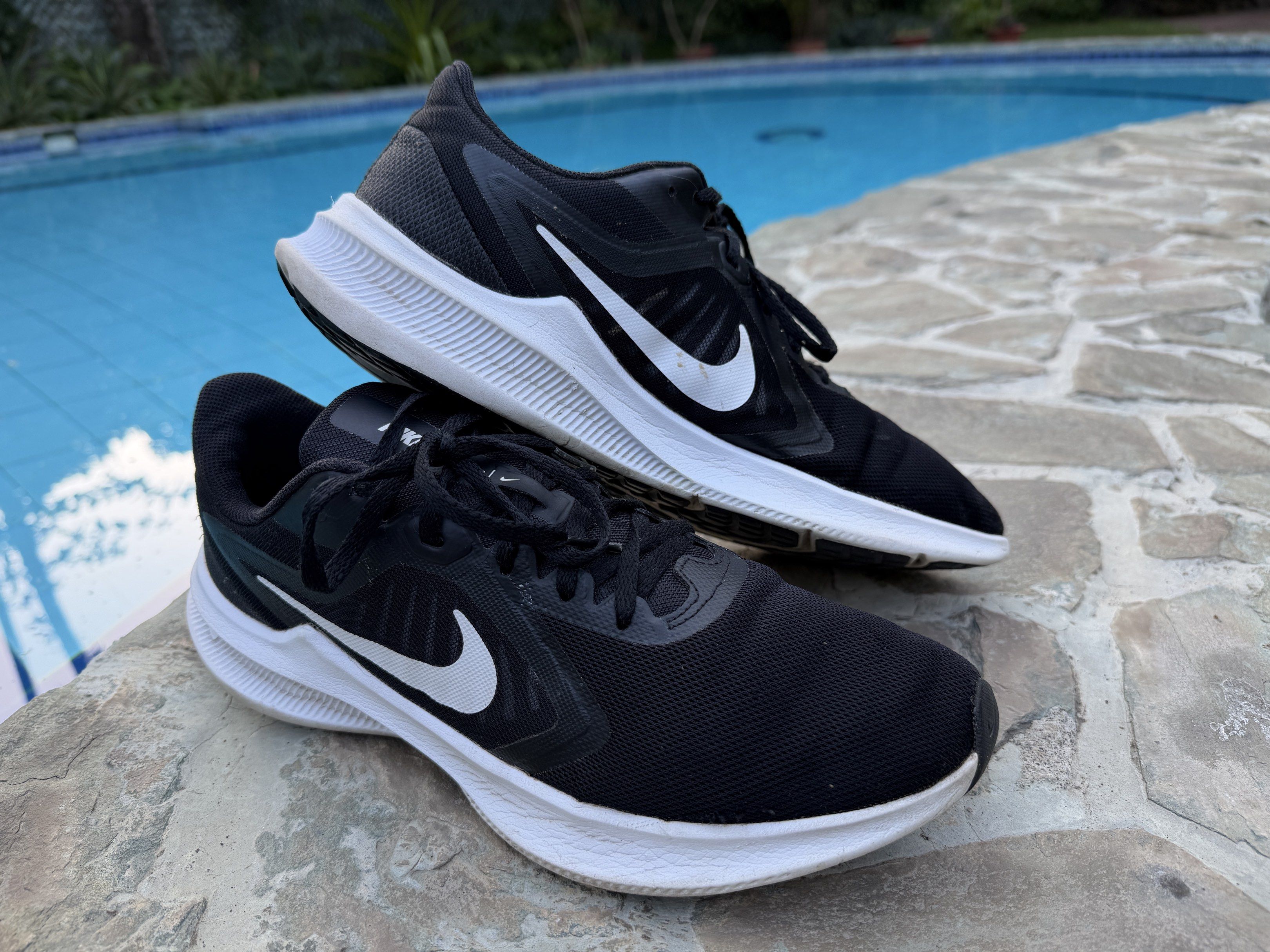 Nike Downshifter 10 Black Running Shoes (Category: Sneakers) located in Dumaguete. Submitted by andreysavin (Listing ID 1418492078, Image 1). Description: US 10.5 EU 44.5 (good for 43.5-44) 28.5 cm Very light used - almost new Without box .
