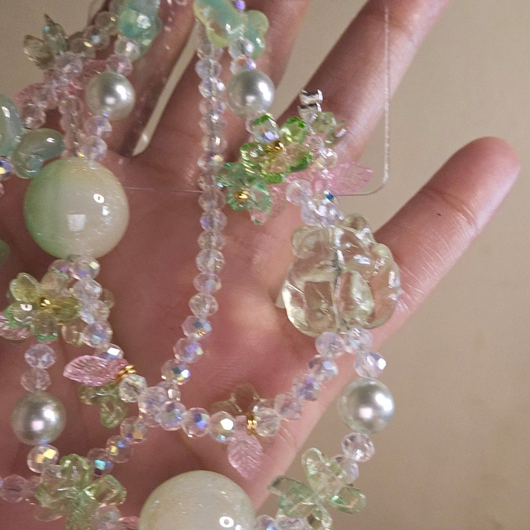 Nine-tailed Fox with UV activated Phone charm (Category: Charms) located in Las Pinas. Submitted by klya00 (Listing ID 1418451953, Image 2). Description: - Eye-catching beaded phone charm - Features clear, iridescent, and green beads. Sparkly in real-life - Includes pearl and flower-shaped accents - Fun uv activated beads that glows - Silver-colored clasp for easy attachment.
