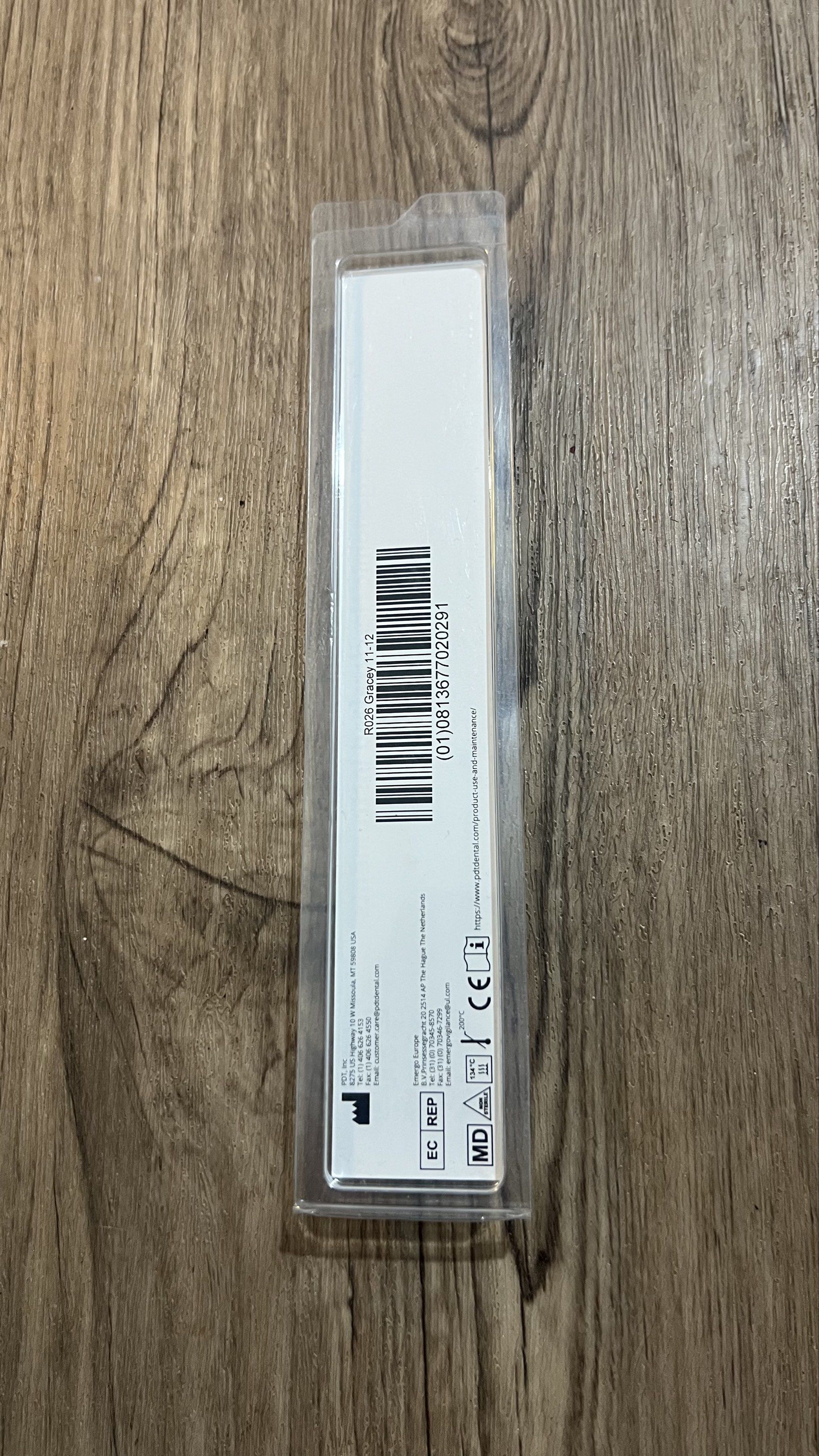 PDT Gracey 11-12 (Category: Medical Supplies & Tools) located in Quezon City. Submitted by nashnutella (Listing ID 1418417336, Image 2). Description: - Brand: Paradise Dental Instruments - Model: Gracey 11-12 - Origin: Made in the USA - Design: Ergonomic, handcrafted - Handle: Yellow - Includes: QR code and product information - Intended Use: Dental instrument.